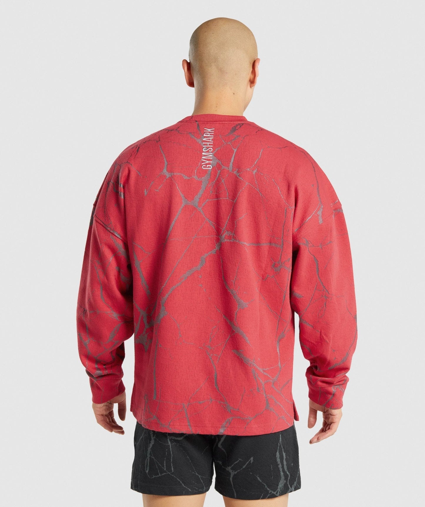 Gymshark Power Crew Sweatshirt - Rotdruck