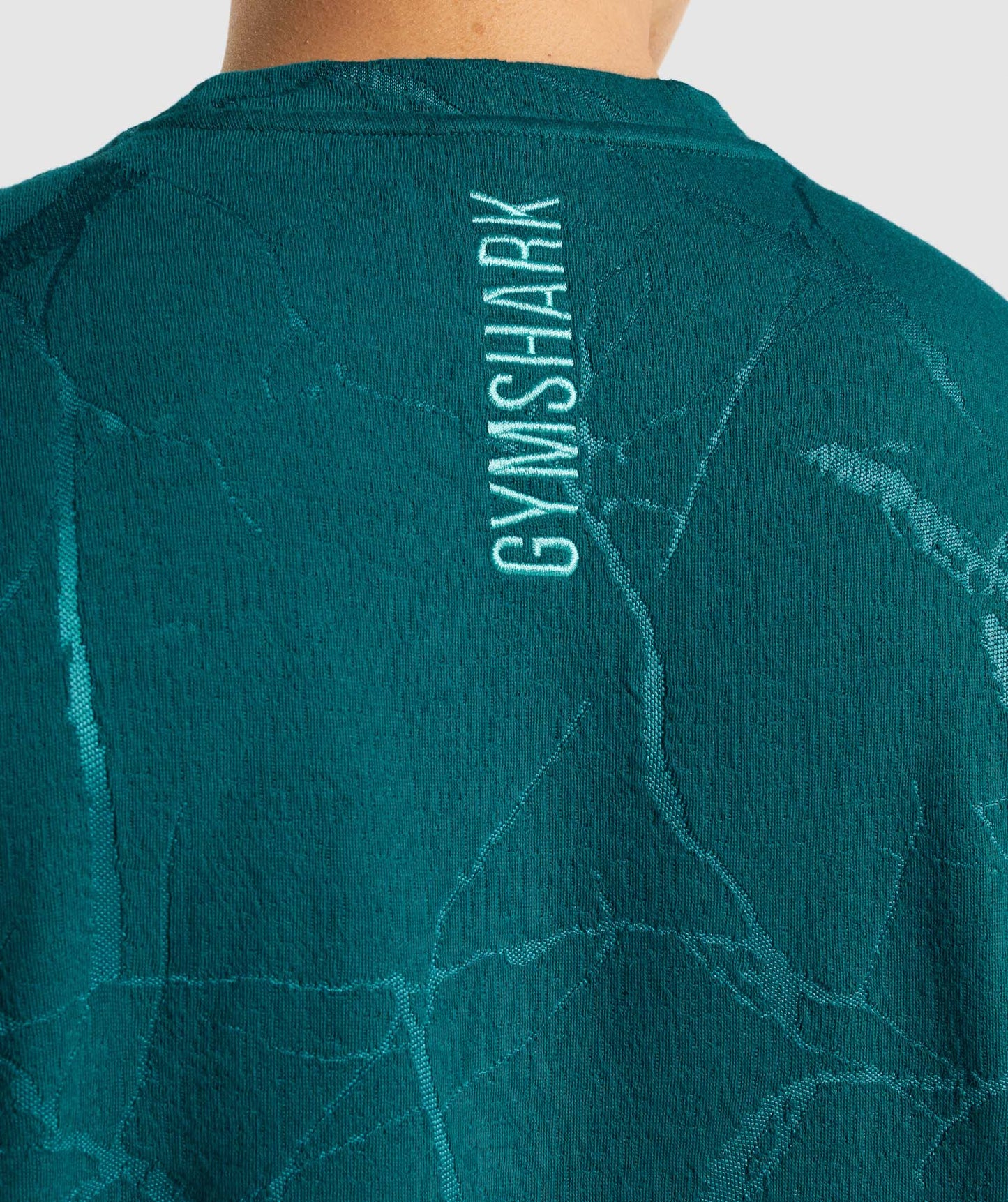 Gymshark Power Crew - Teal Print