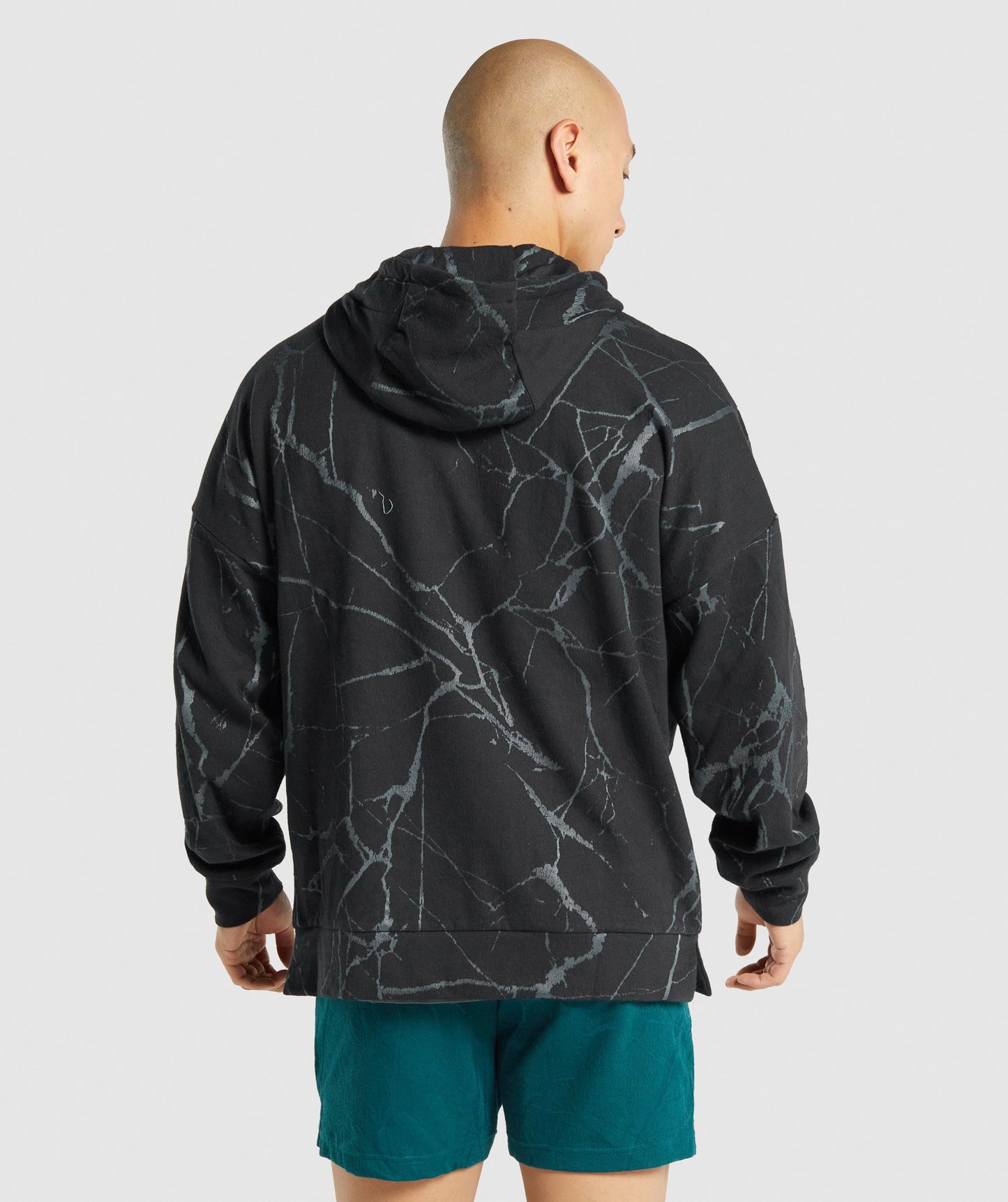 Gymshark Power Reißverschluss Hoodie - Schwarzer Druck