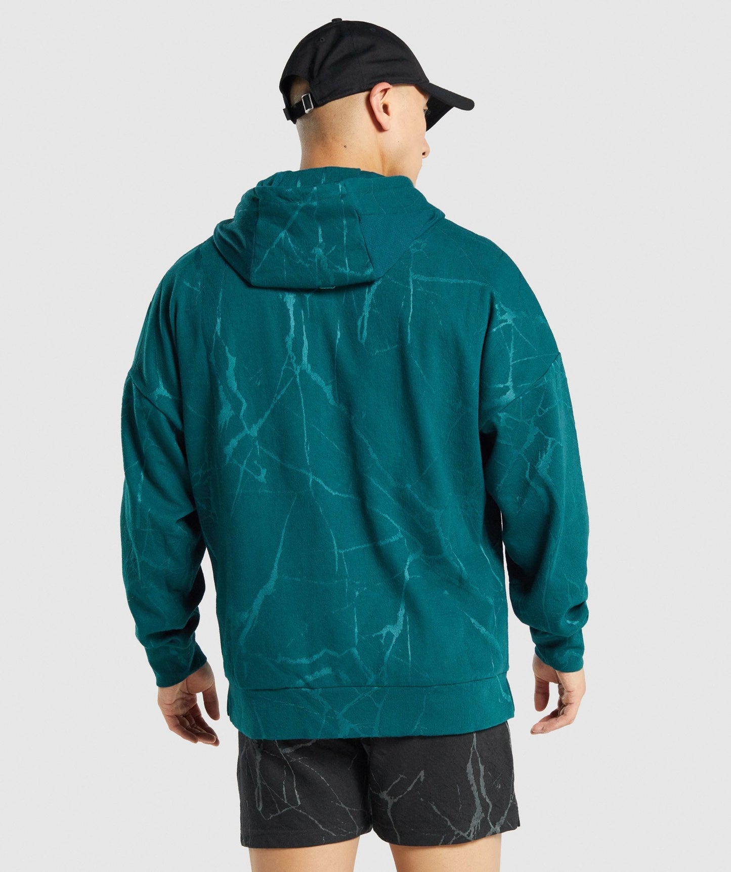Gymshark Power Zip Up Hoodie - Teal Print
