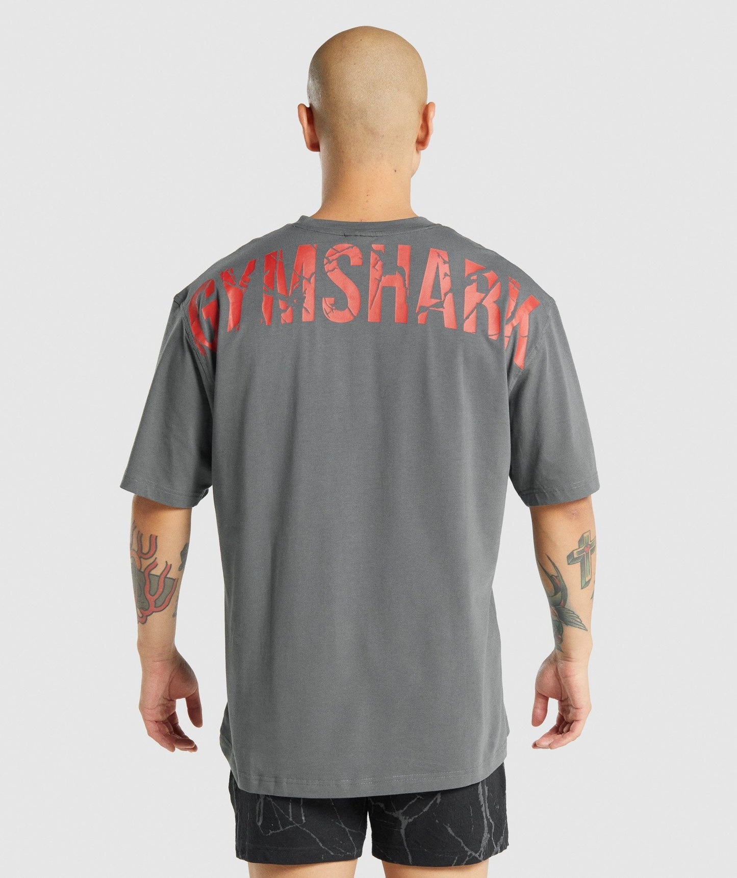 Gymshark Power T -Shirt - Holzkohlegrau