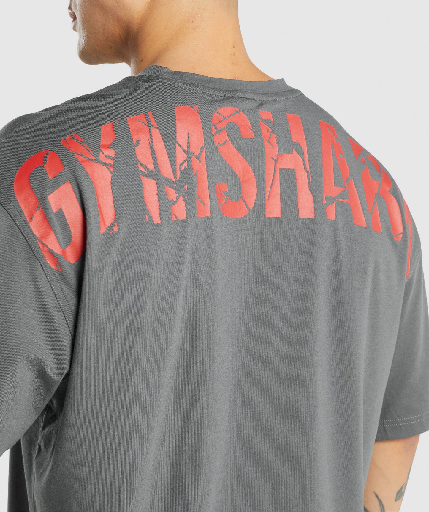 Gymshark Power T -Shirt - Holzkohlegrau