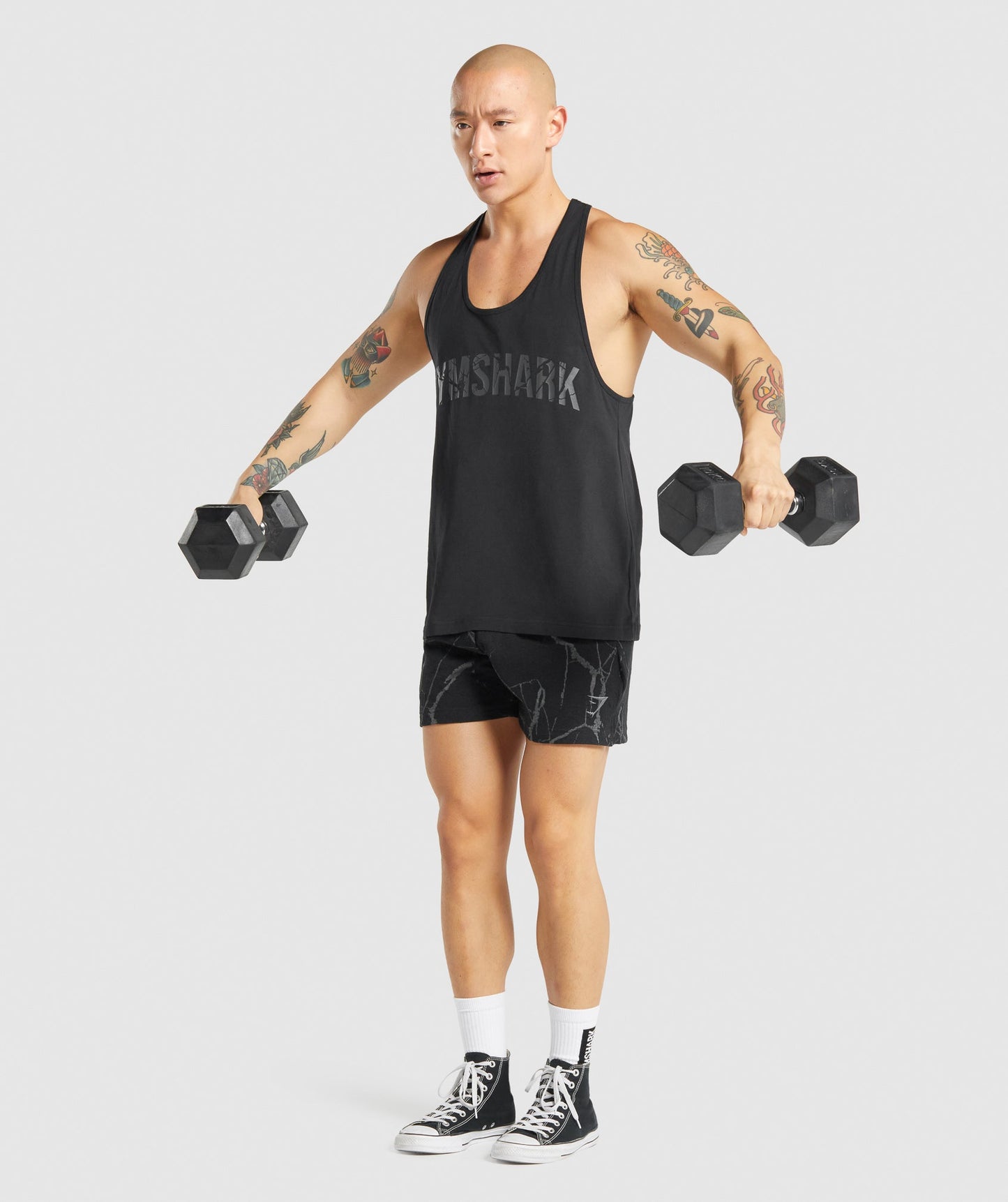 Gymshark Power Stringer - schwarz