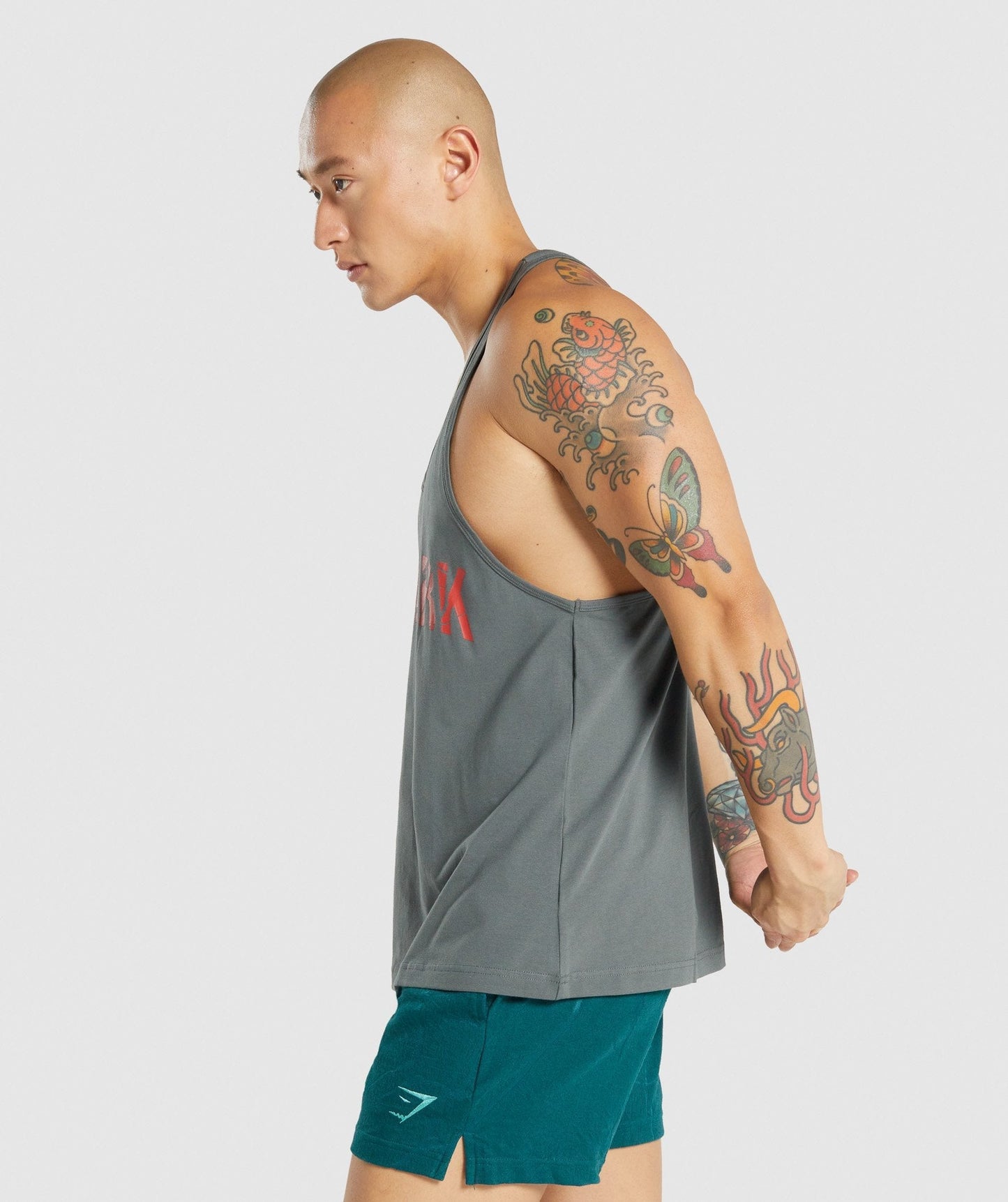 Gymshark Power Stringer - grau