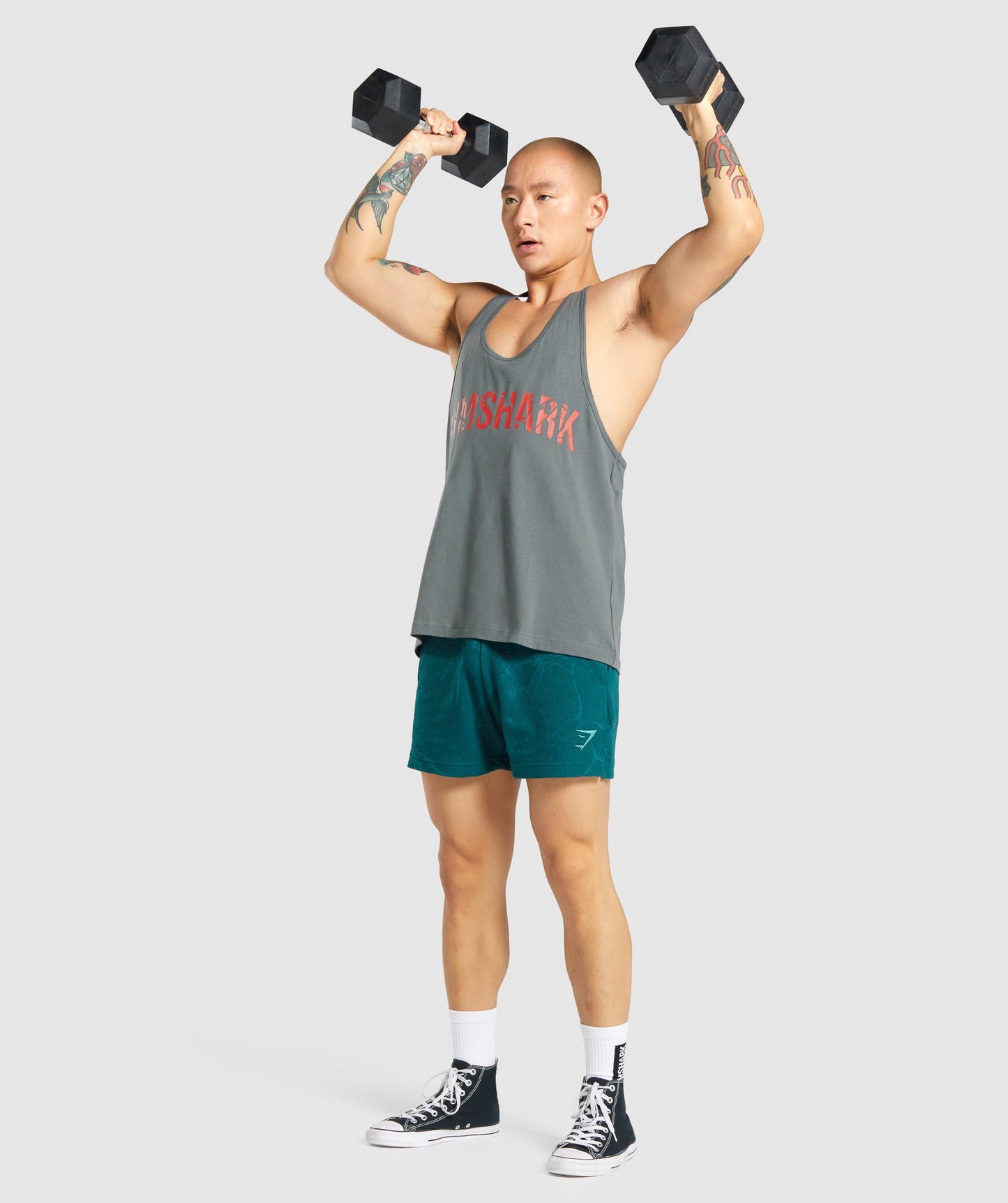 Gymshark Power Stringer - grau