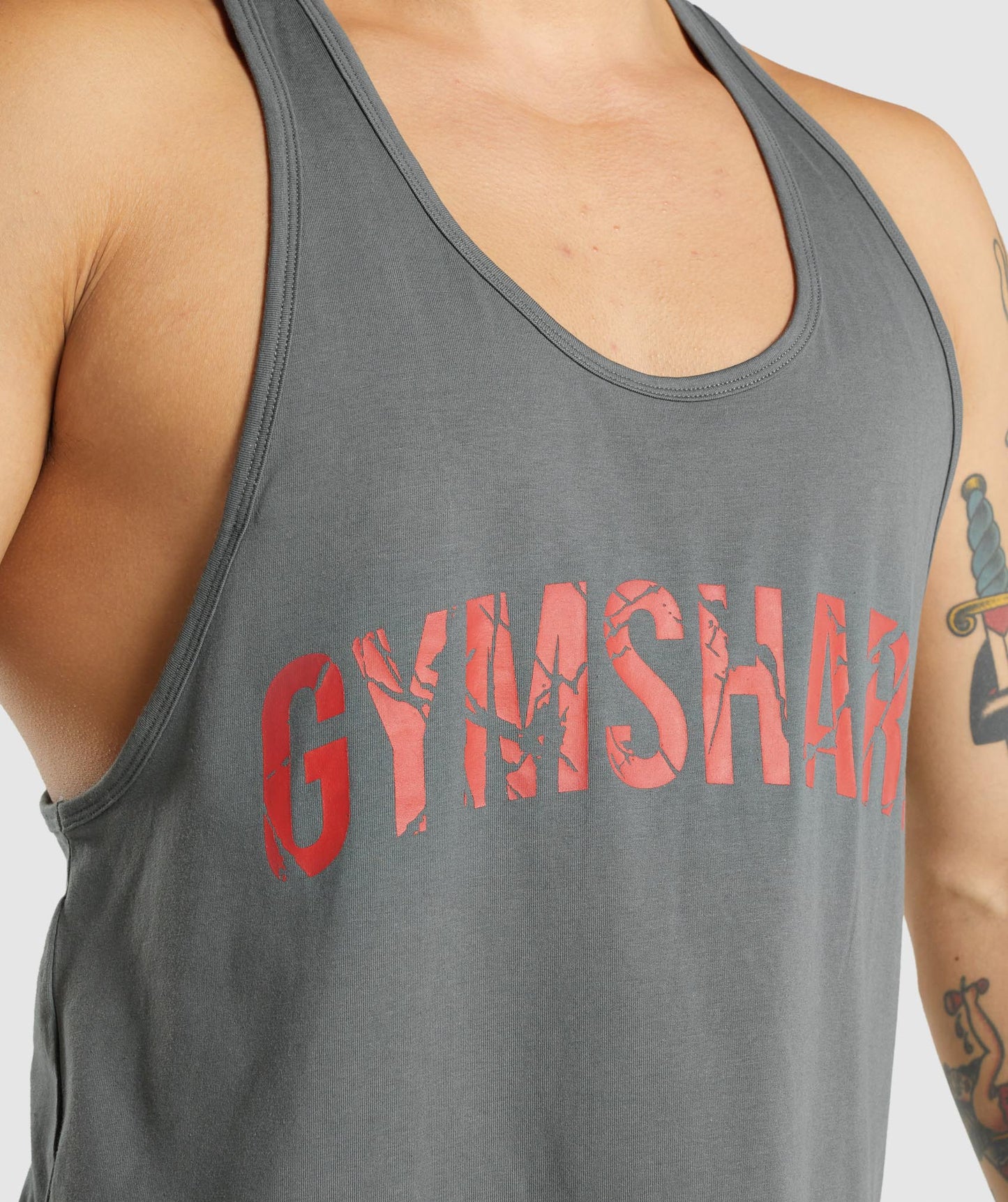 Gymshark Power Stringer - grau