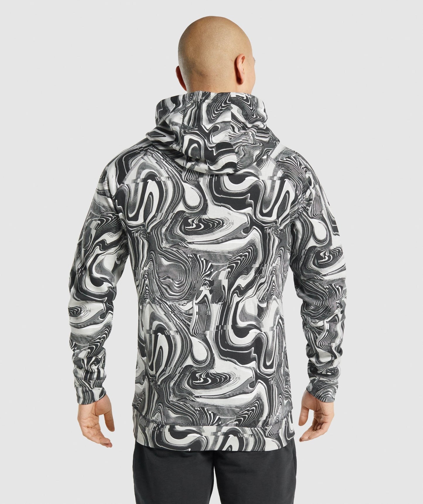 Gymshark Pre Workout Hoodie - White/Black