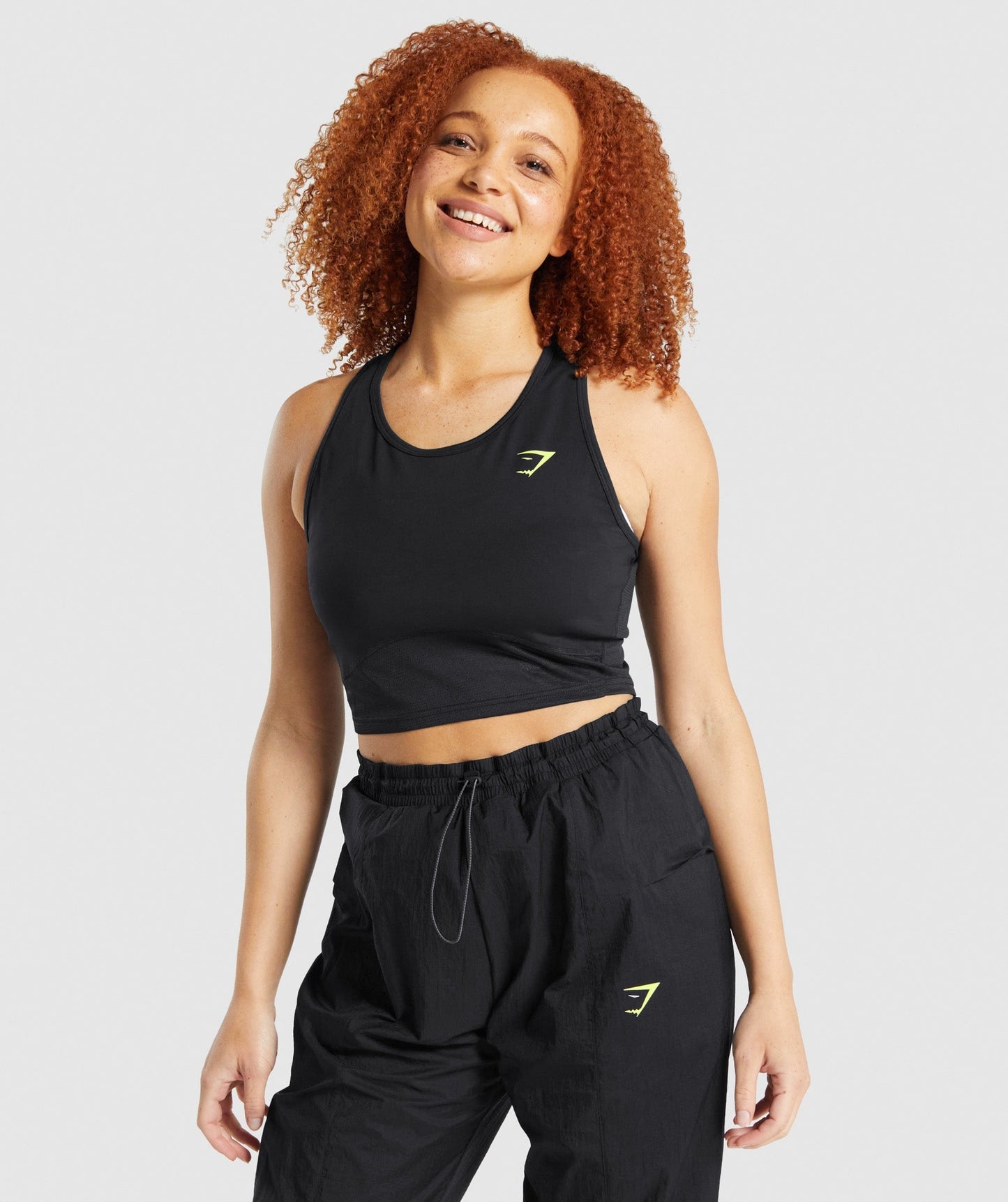 Gymshark Puls Crop Tank - schwarz