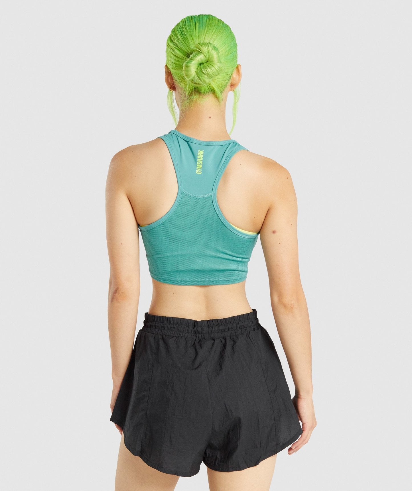 Gymshark Puls Crop Tank - blaugrün