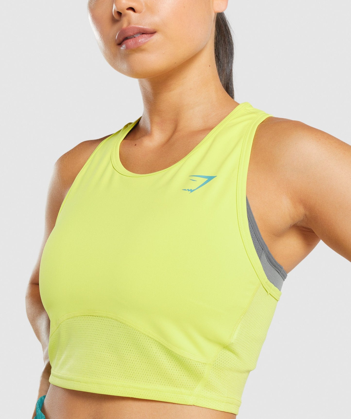 Gymshark Pulse Crop Tank - Yellow