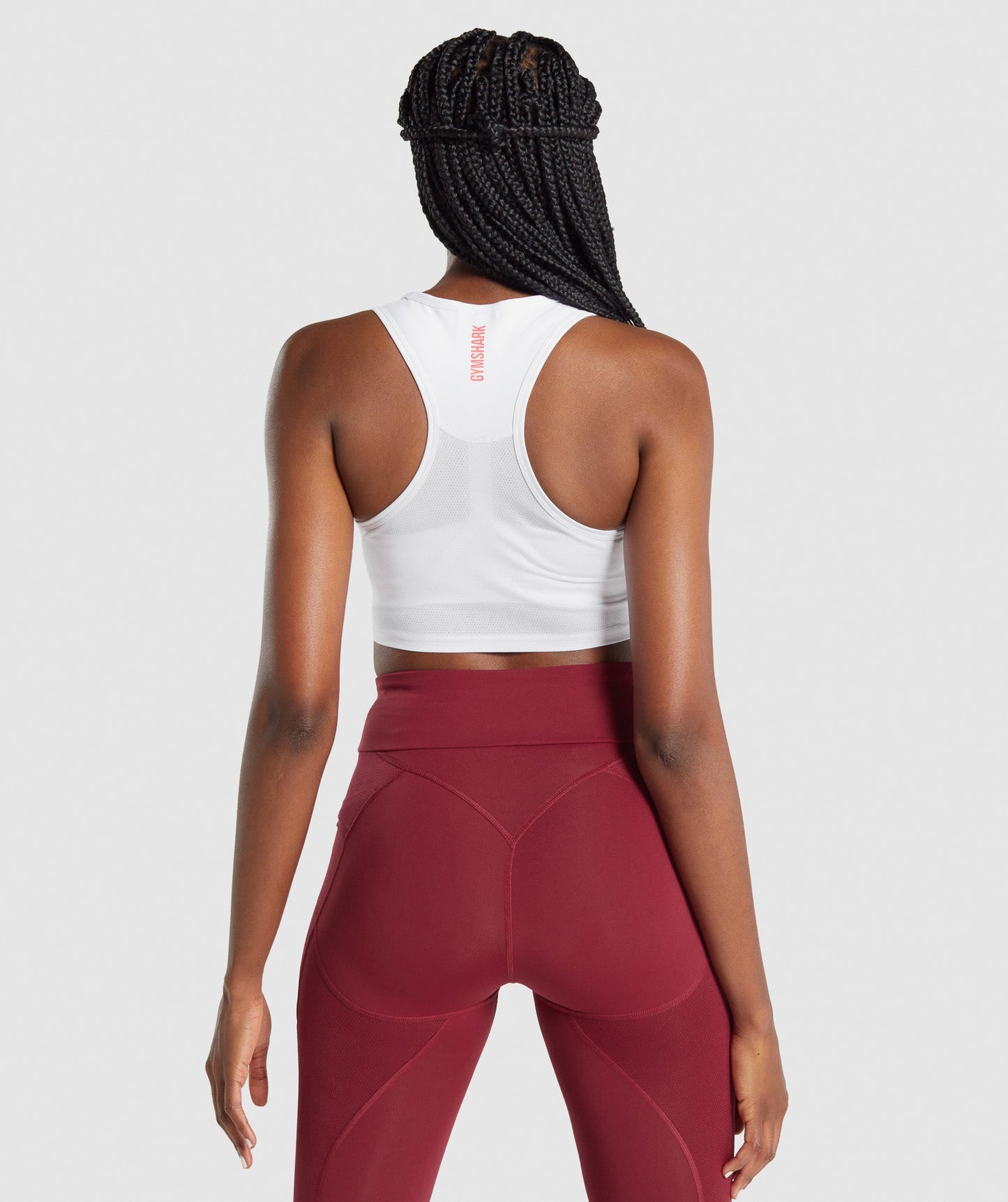 Gymshark Puls Crop Tank - Weiß
