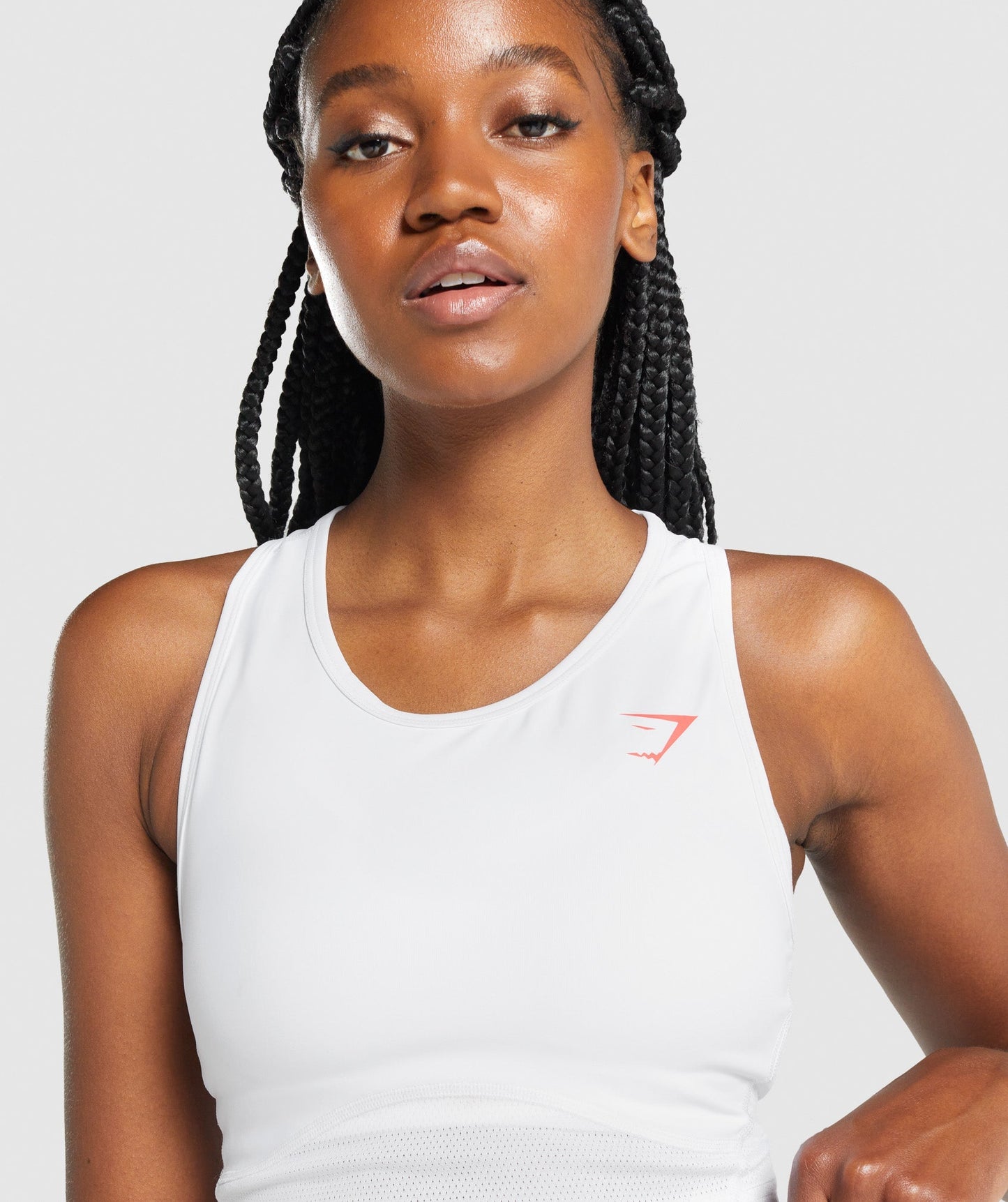 Gymshark Puls Crop Tank - Weiß