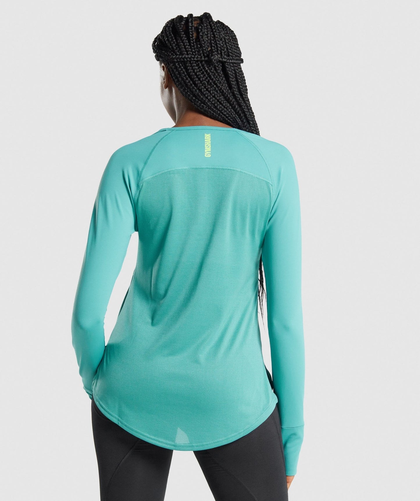 Gymshark Pulse Langarm T -Shirt - blaugrün