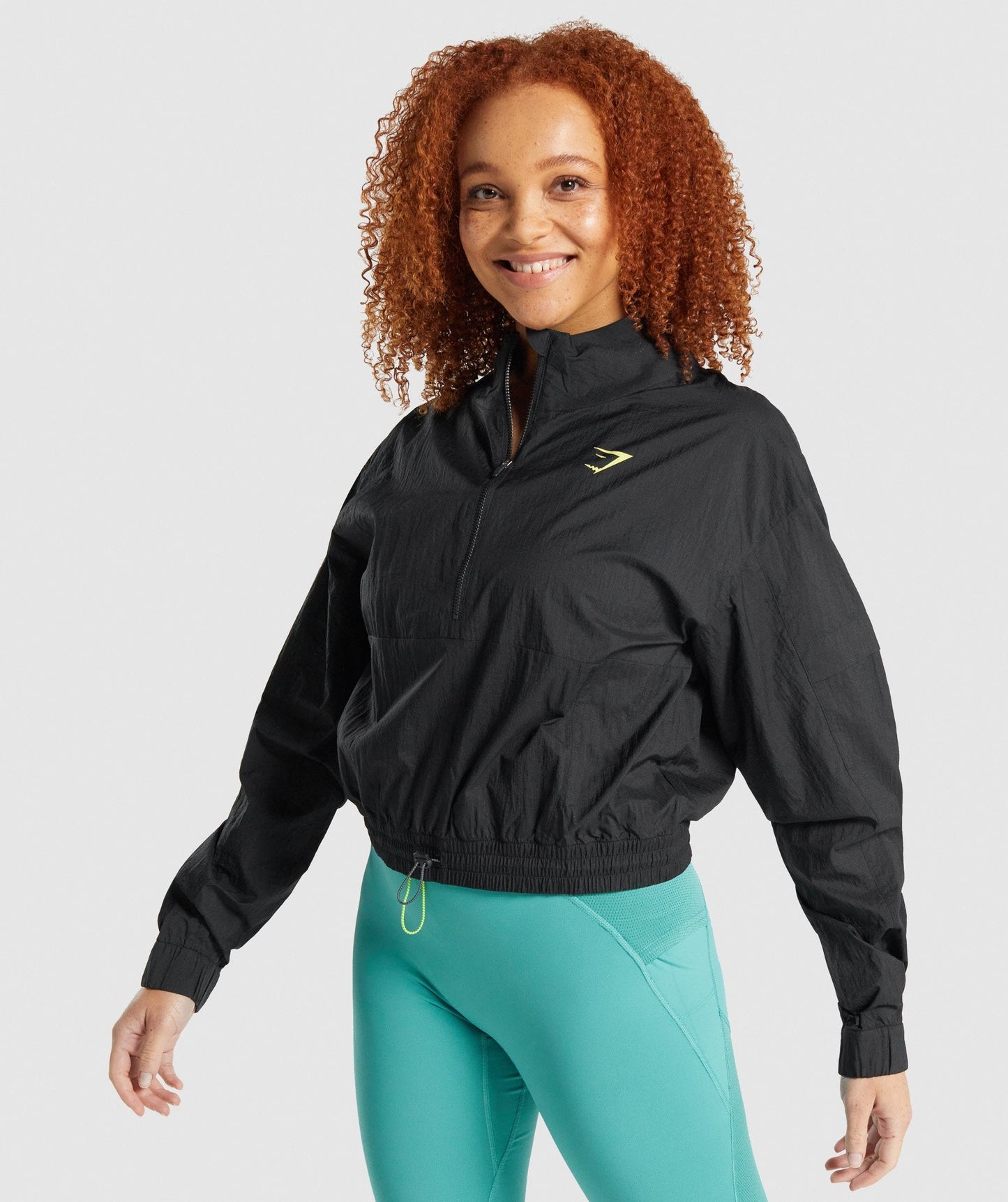 Gymshark Pulse gewebte Jacke - schwarz