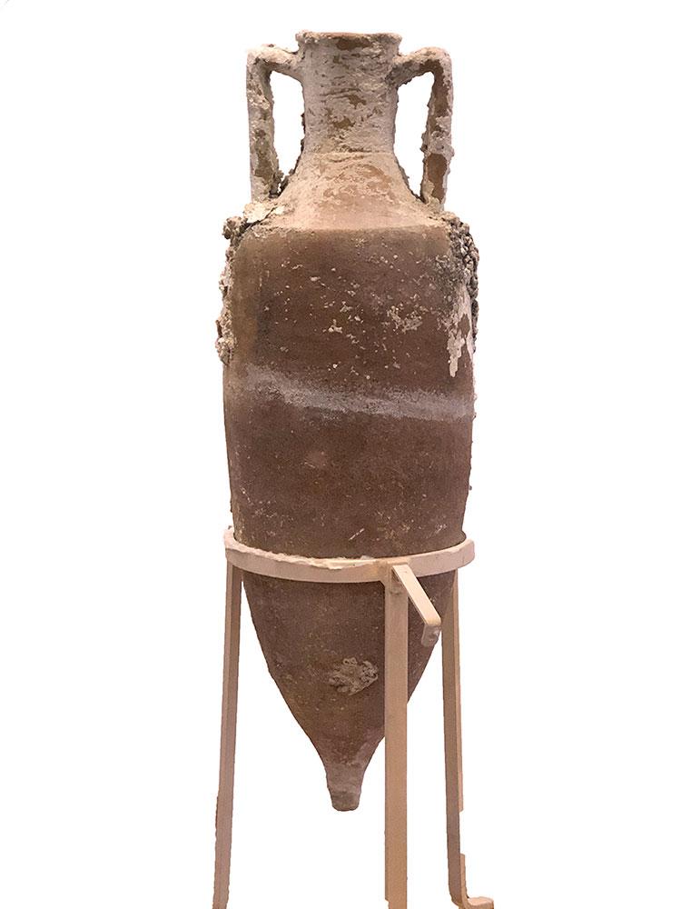 Eine hervorragende, aus einem Schiffbruch stammende römische Transportamphore aus Keramik, ca. 1. - 2. Jahrhundert n. Chr.