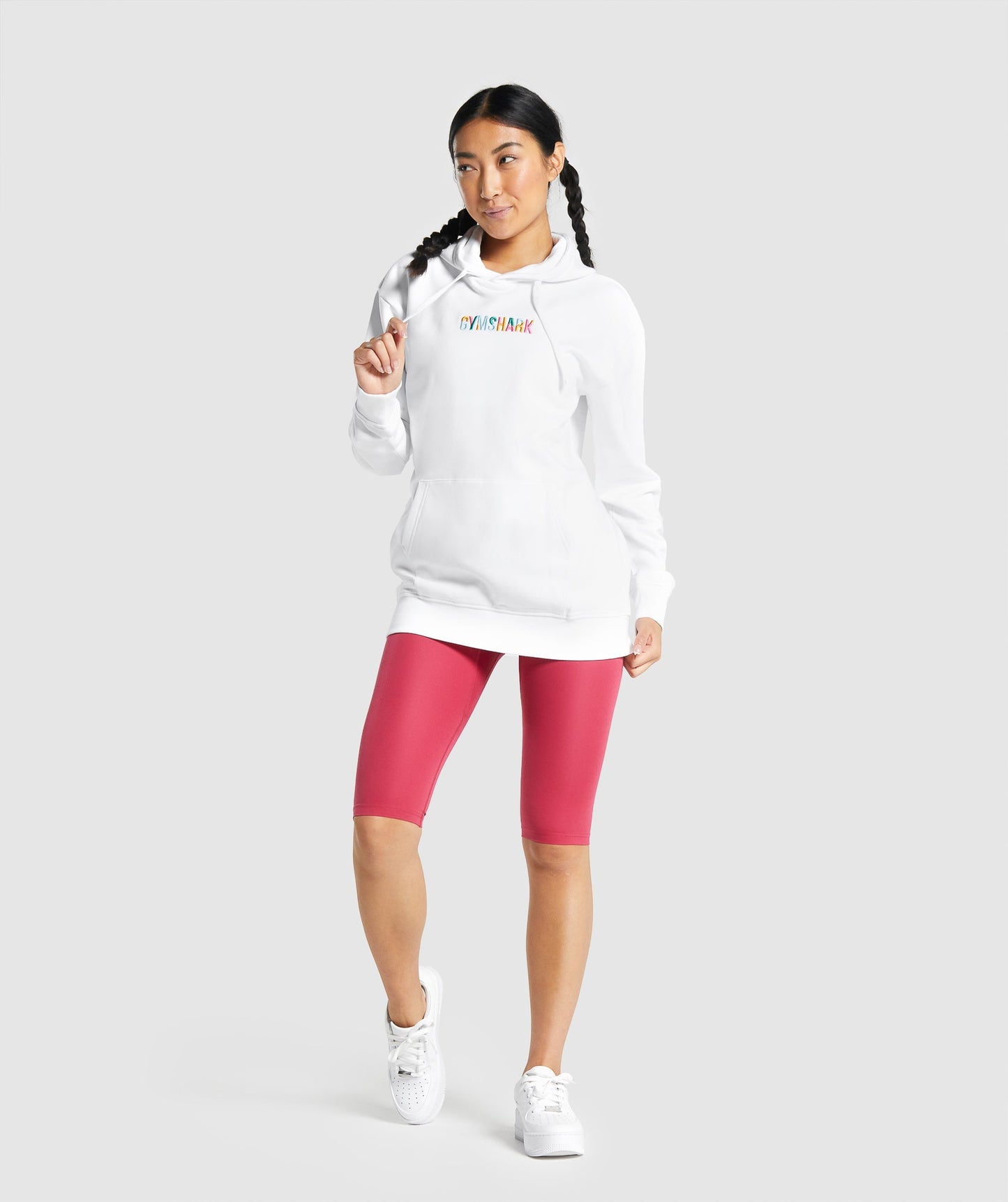 Gymshark Sundae Graphic Oversized Hoodie - White