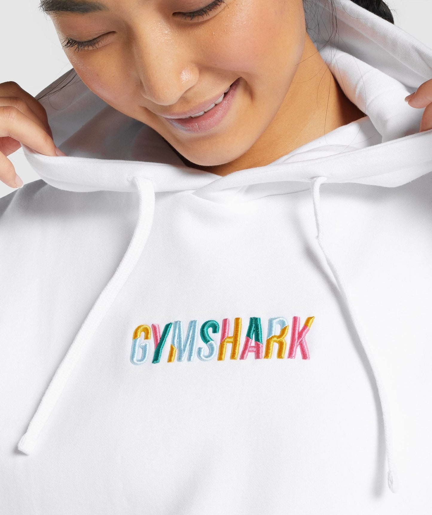 Gymshark Sundae Graphic Oversized Hoodie - White