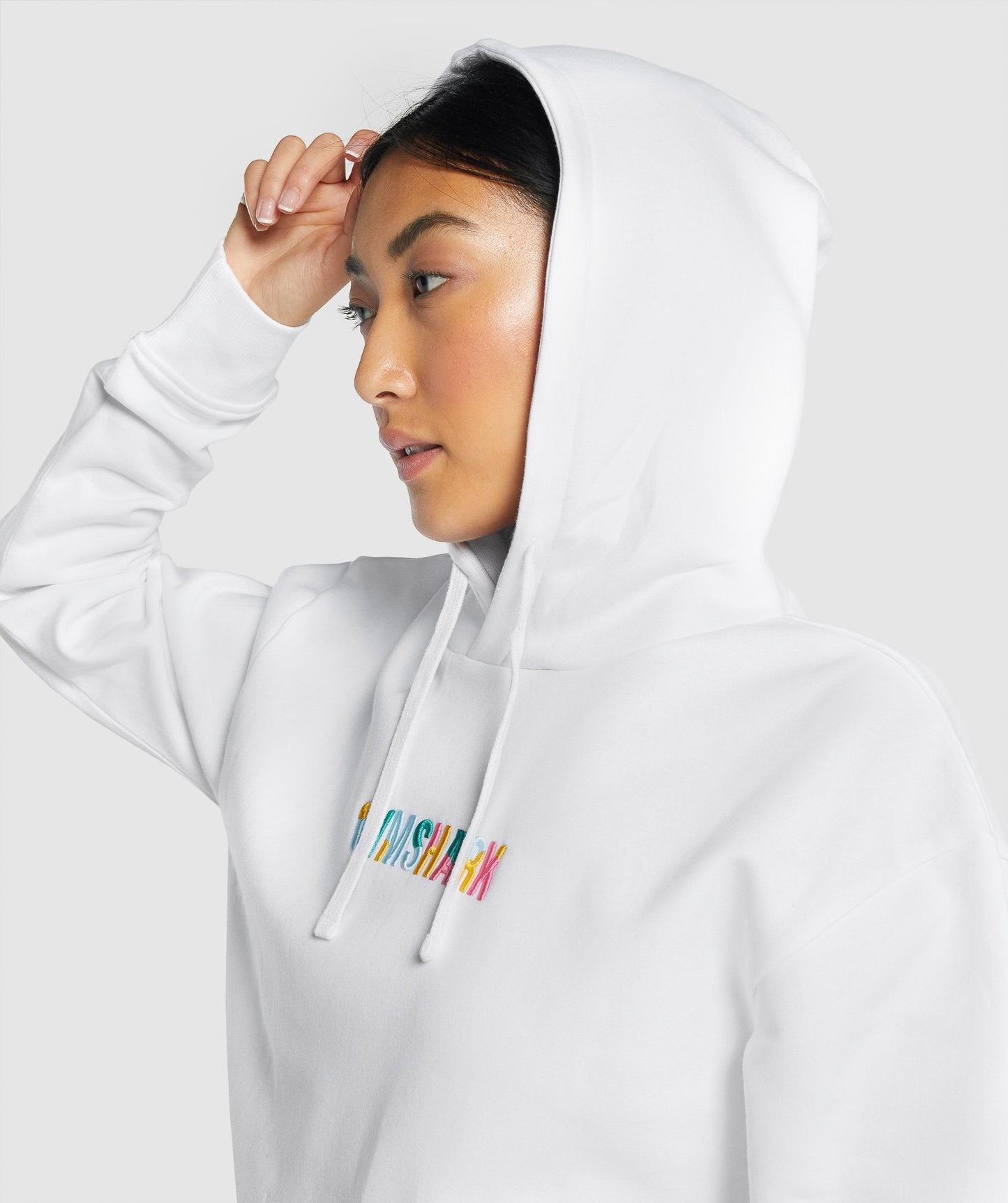 Gymshark Sundae Graphic Oversized Hoodie - White