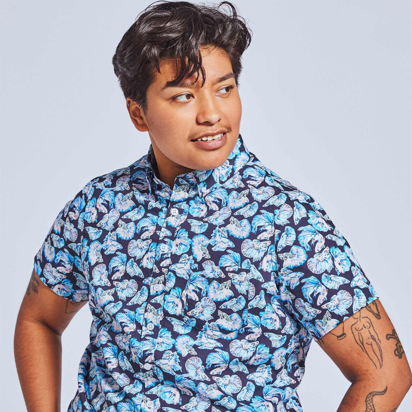 The Ray Betta Fish Short Sleeve Shirt