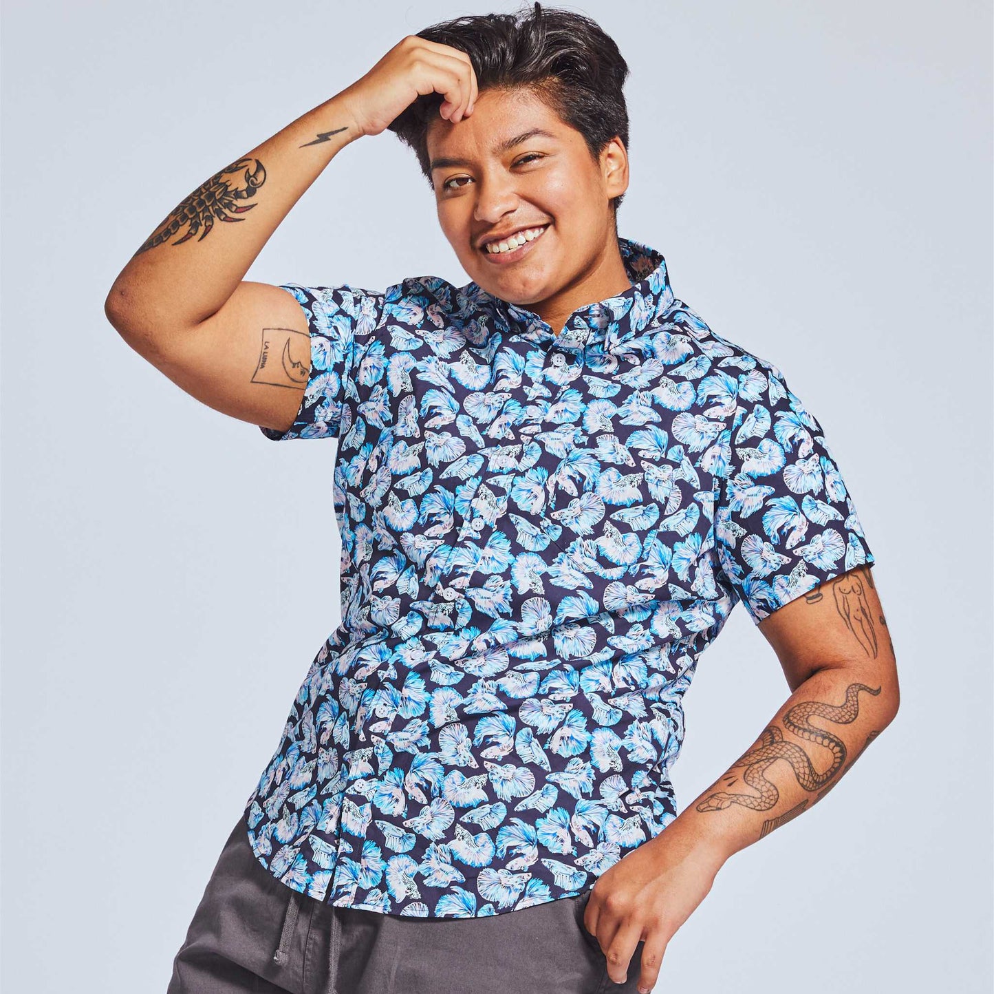 The Ray Betta Fish Short Sleeve Shirt