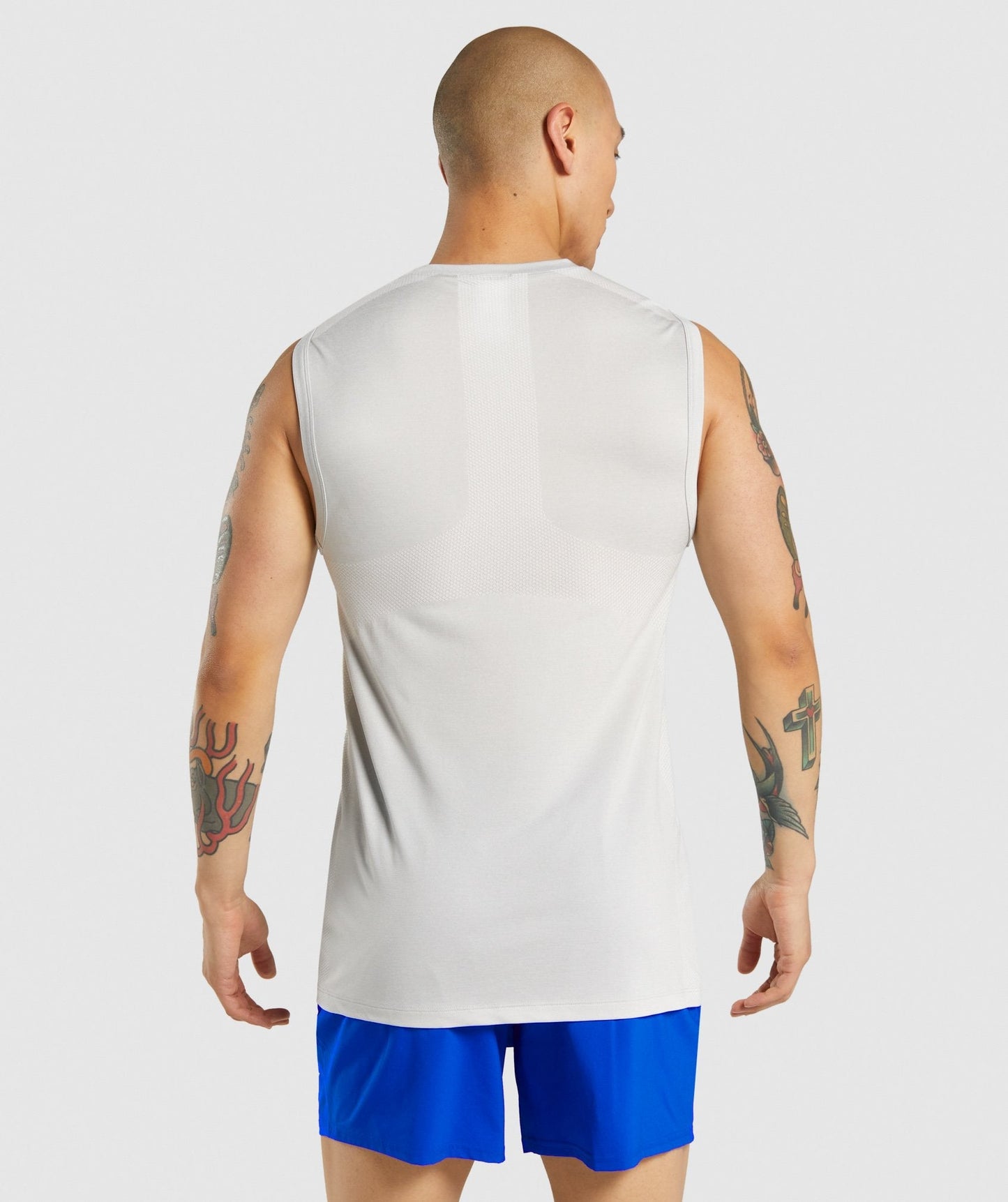 Gymshark regulieren Trainingstank - hellgrau