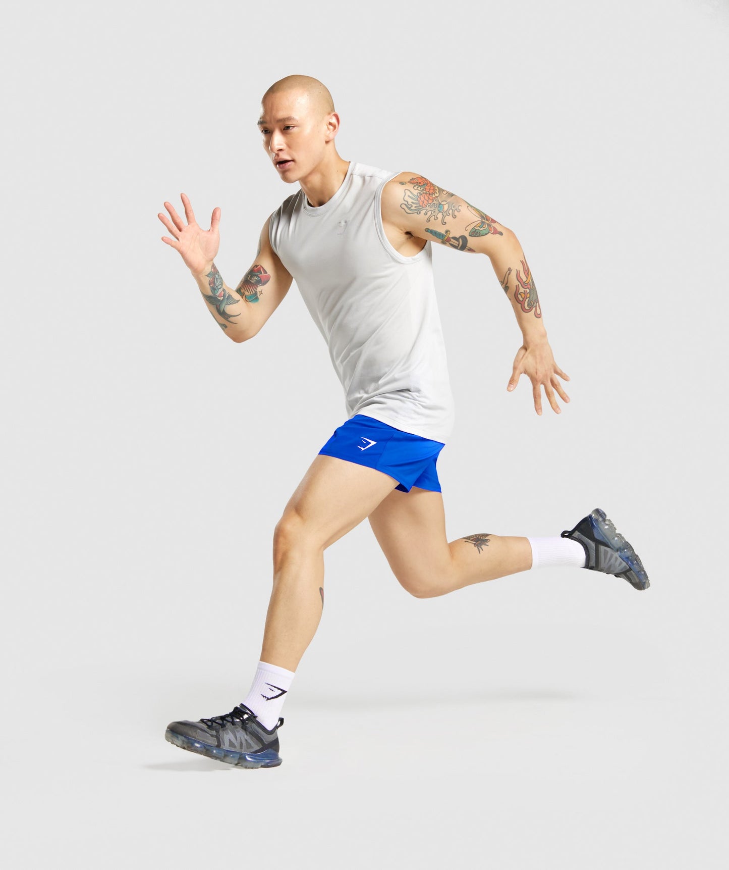 Gymshark regulieren Trainingstank - hellgrau