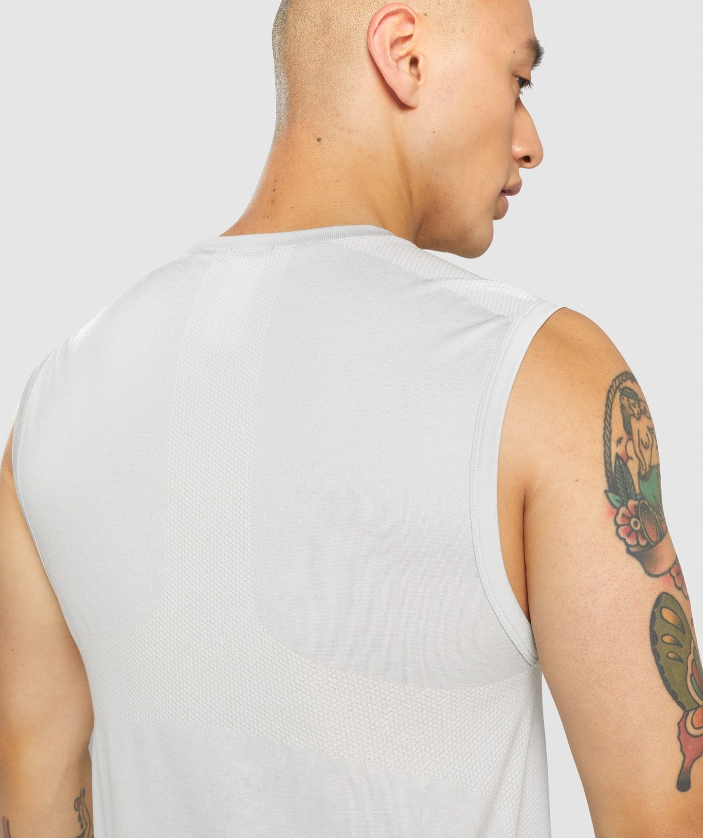 Gymshark regulieren Trainingstank - hellgrau