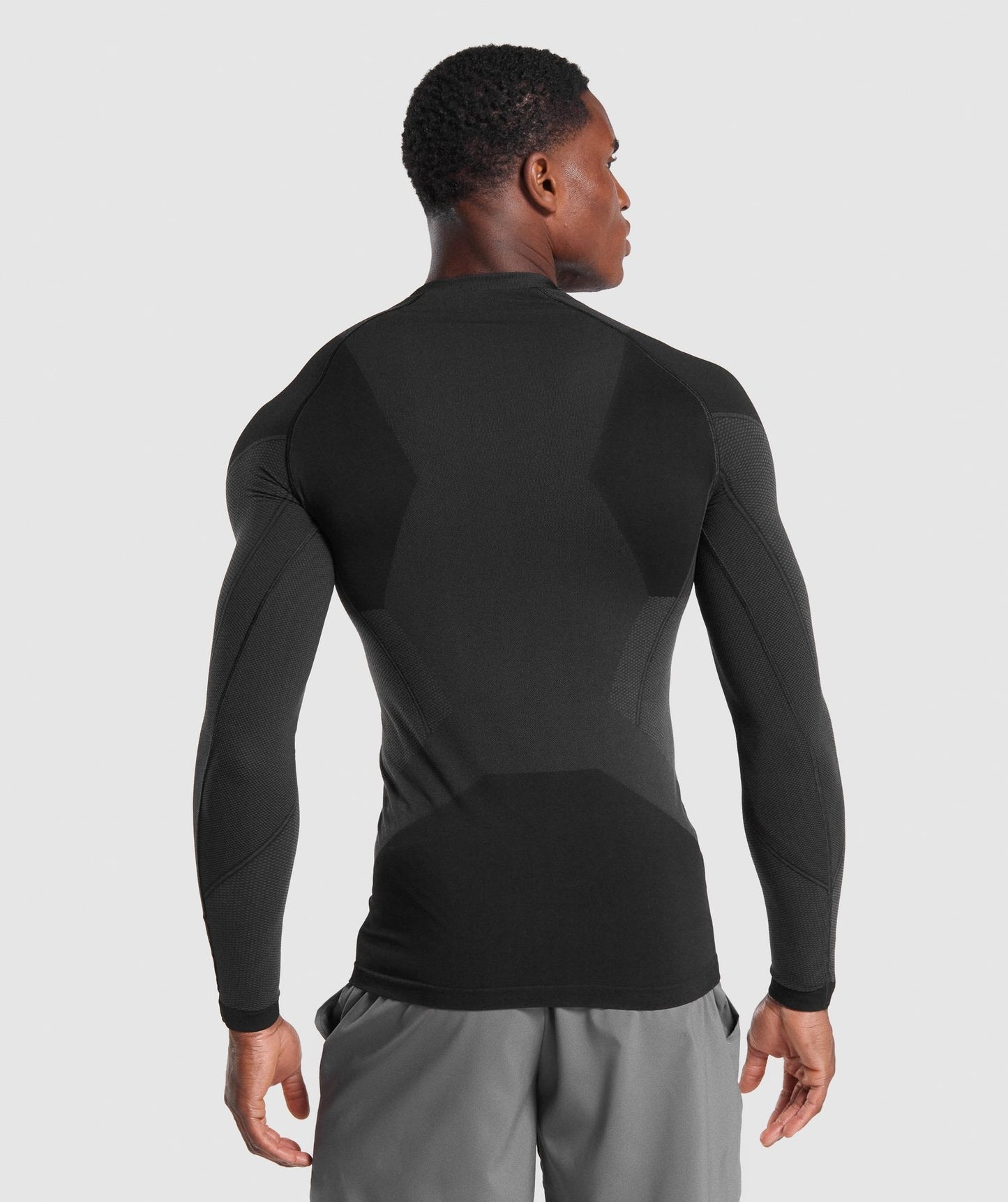 Gymshark Free Force Seamless Long Sleeve T -Shirt - Schwarz