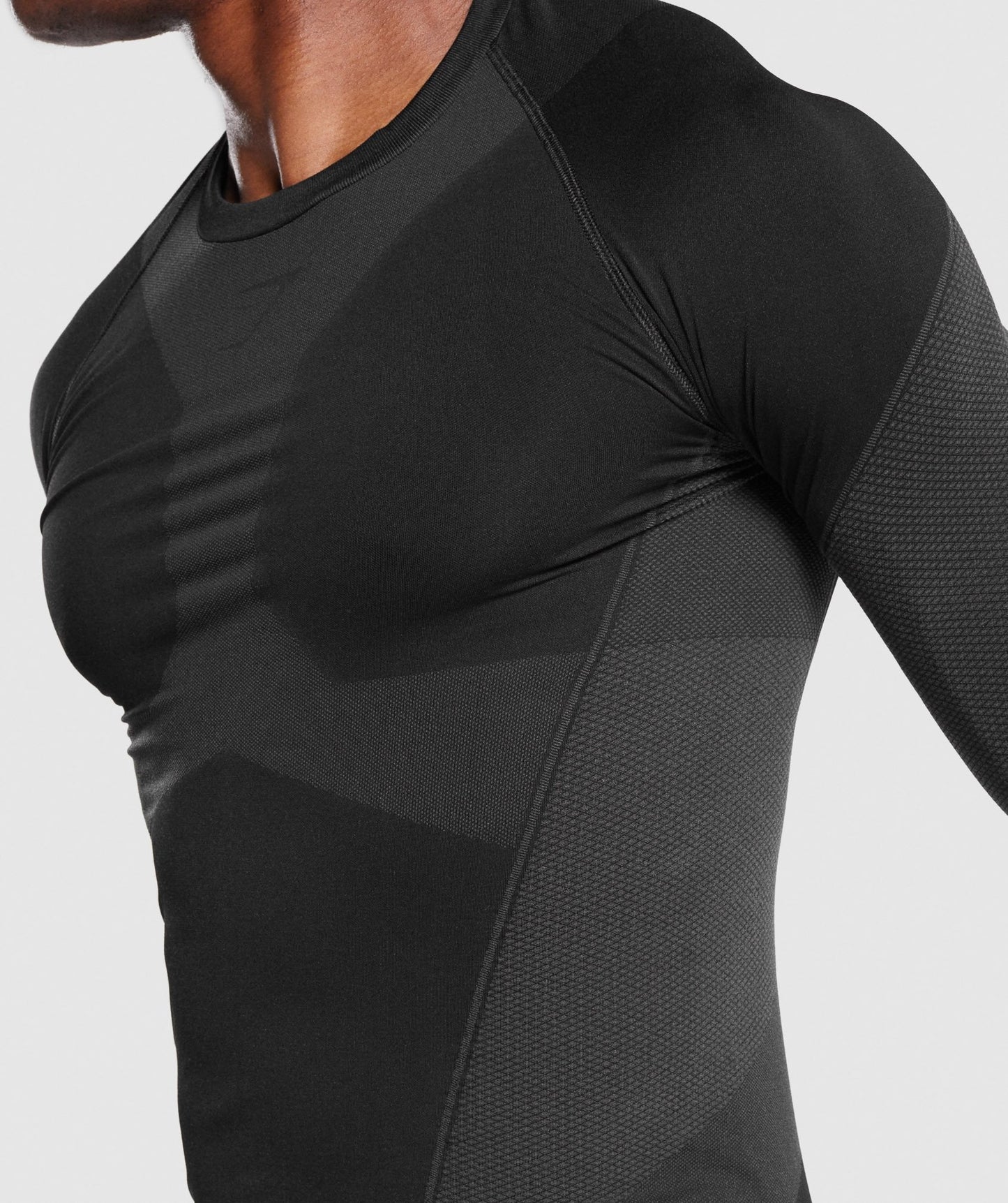 Gymshark Free Force Seamless Long Sleeve T -Shirt - Schwarz
