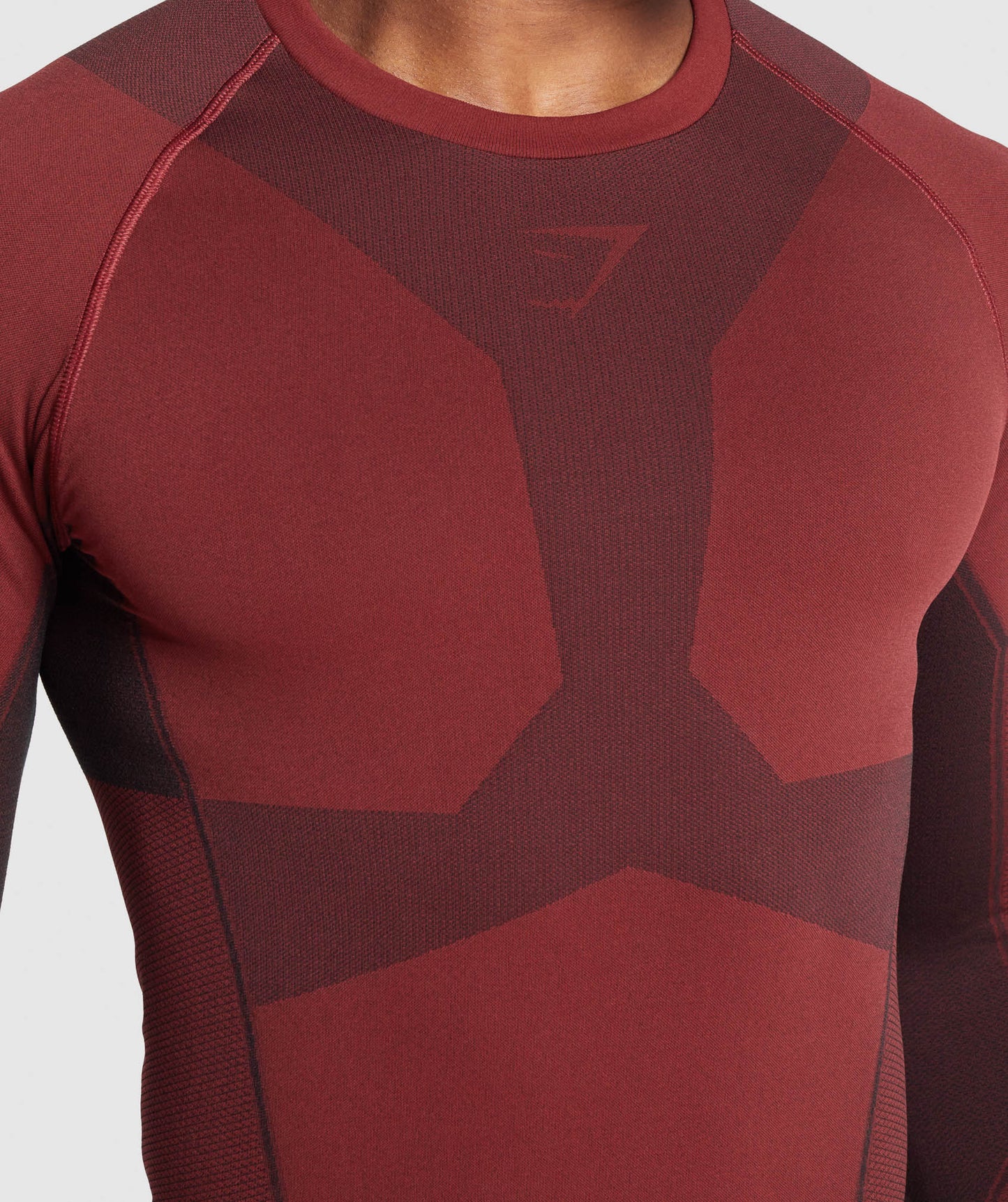 Gymshark Free Force Seamless Long Sleeve T -Shirt - Burgundy