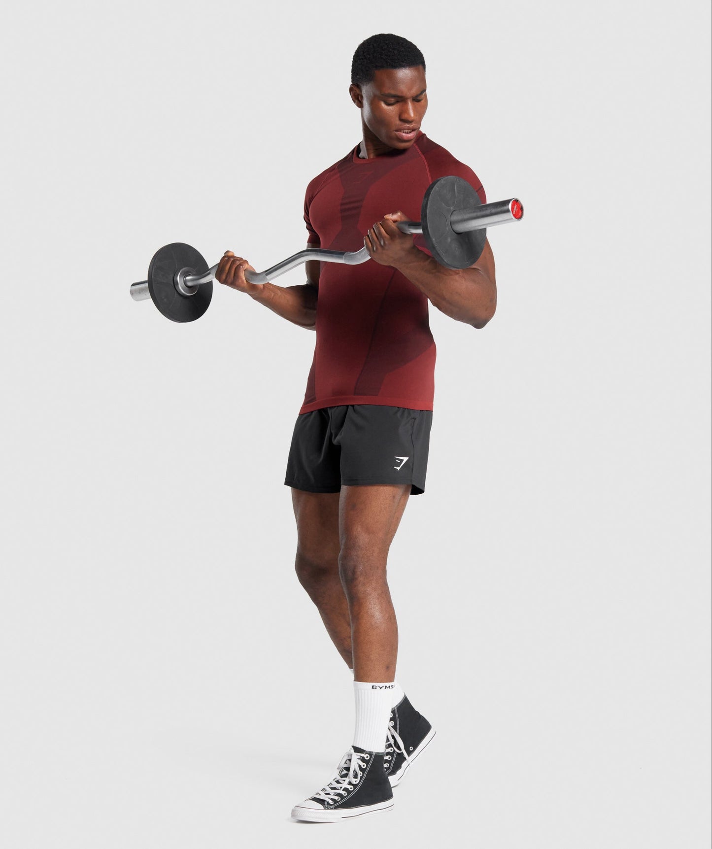 Gymshark Free Force Nahtloses T -Shirt - Burgund