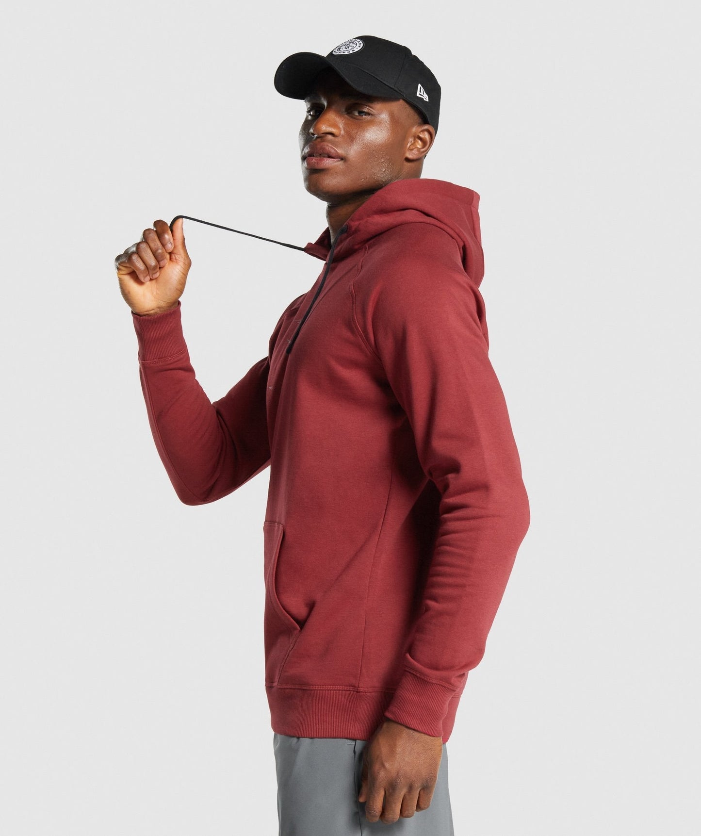 Gymshark Sharkhead Infill Hoodie - Burgund