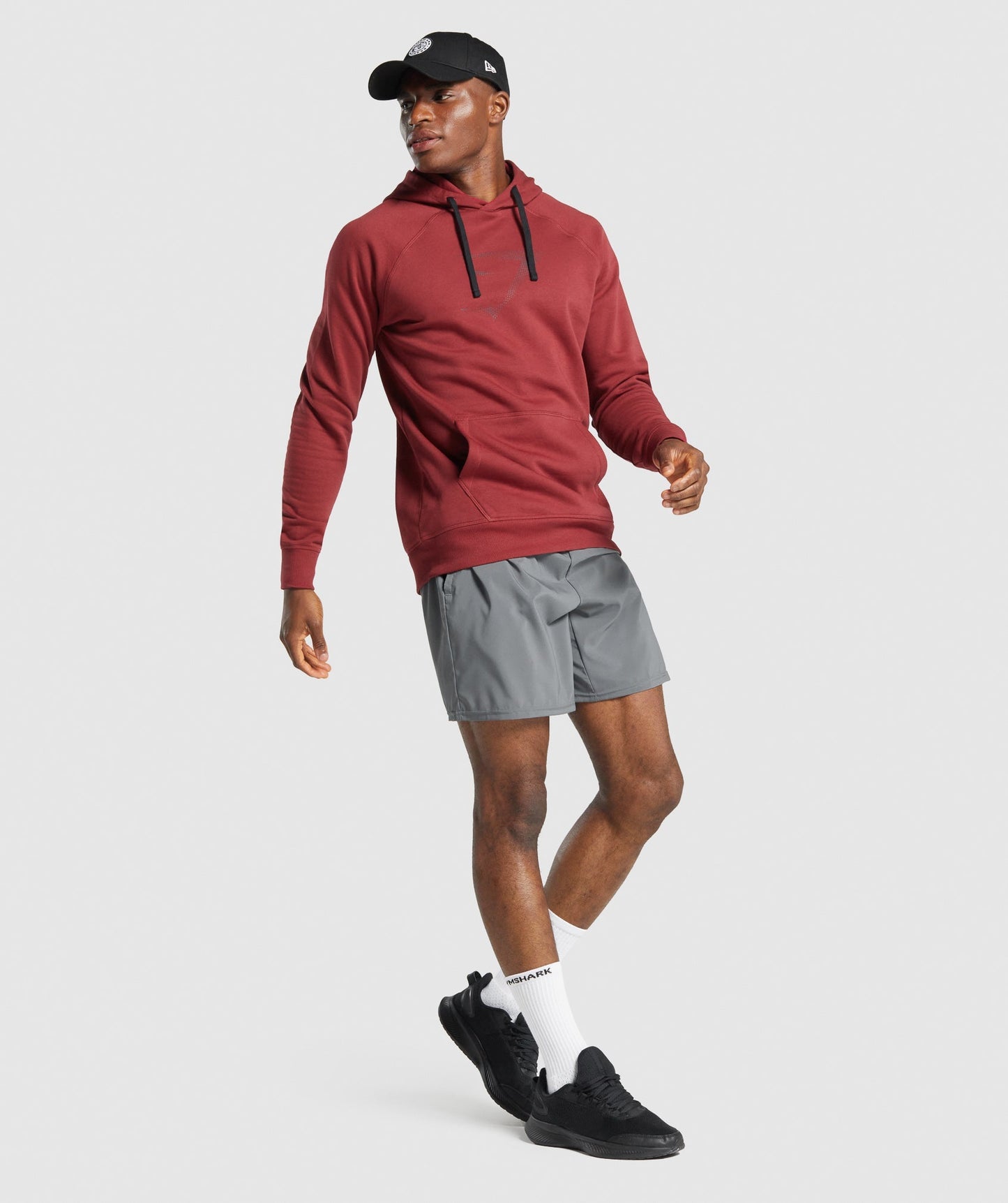 Gymshark Sharkhead Infill Hoodie - Burgund