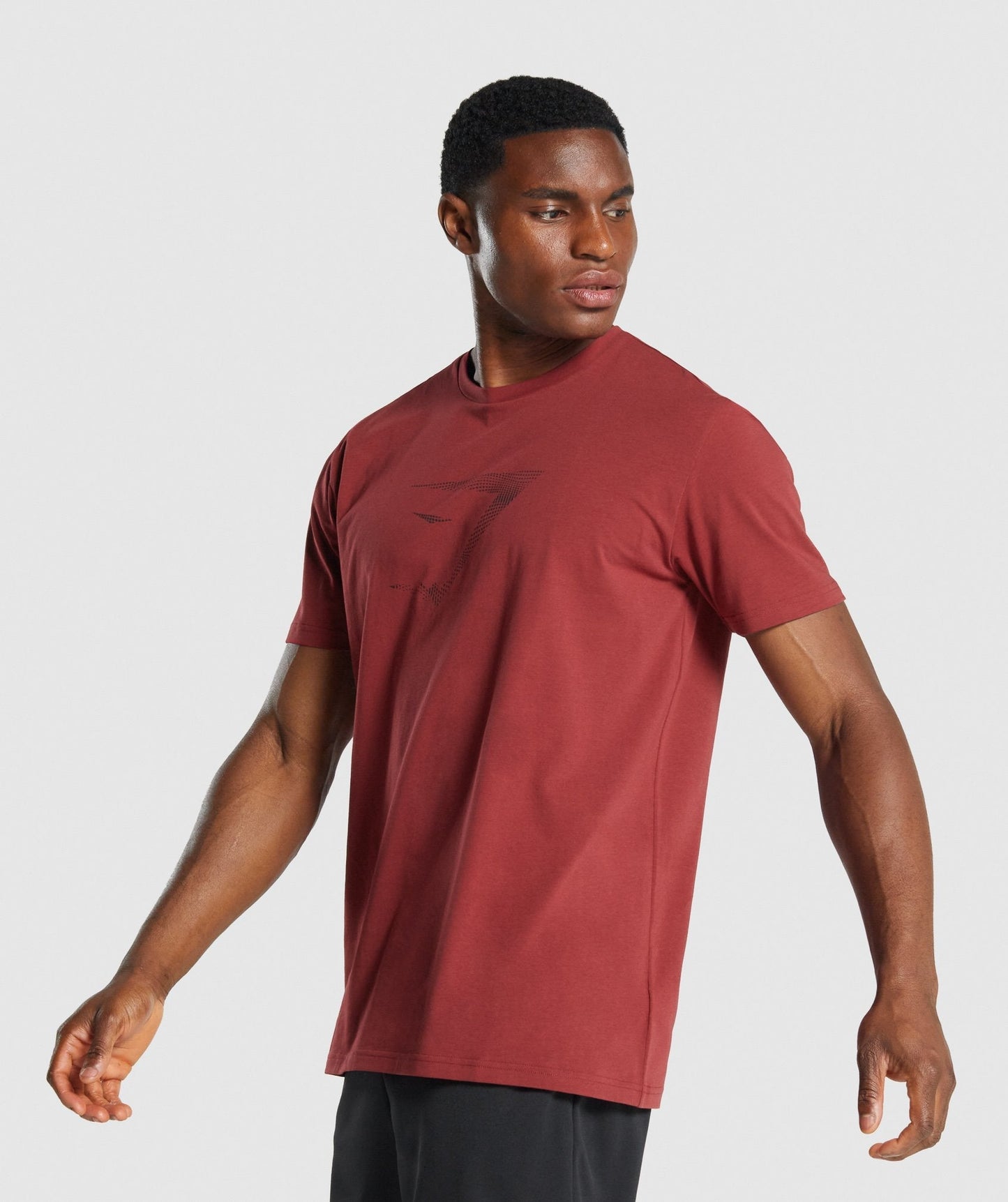 Gymshark Sharkhead Infill T -Shirt - Burgund