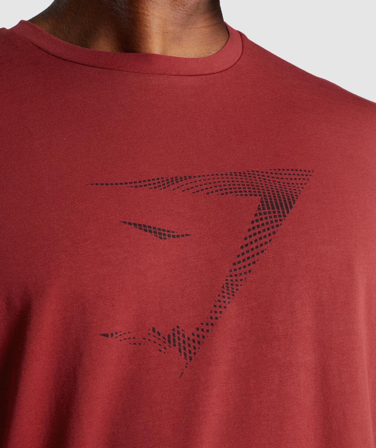 Gymshark Sharkhead Infill T -Shirt - Burgund