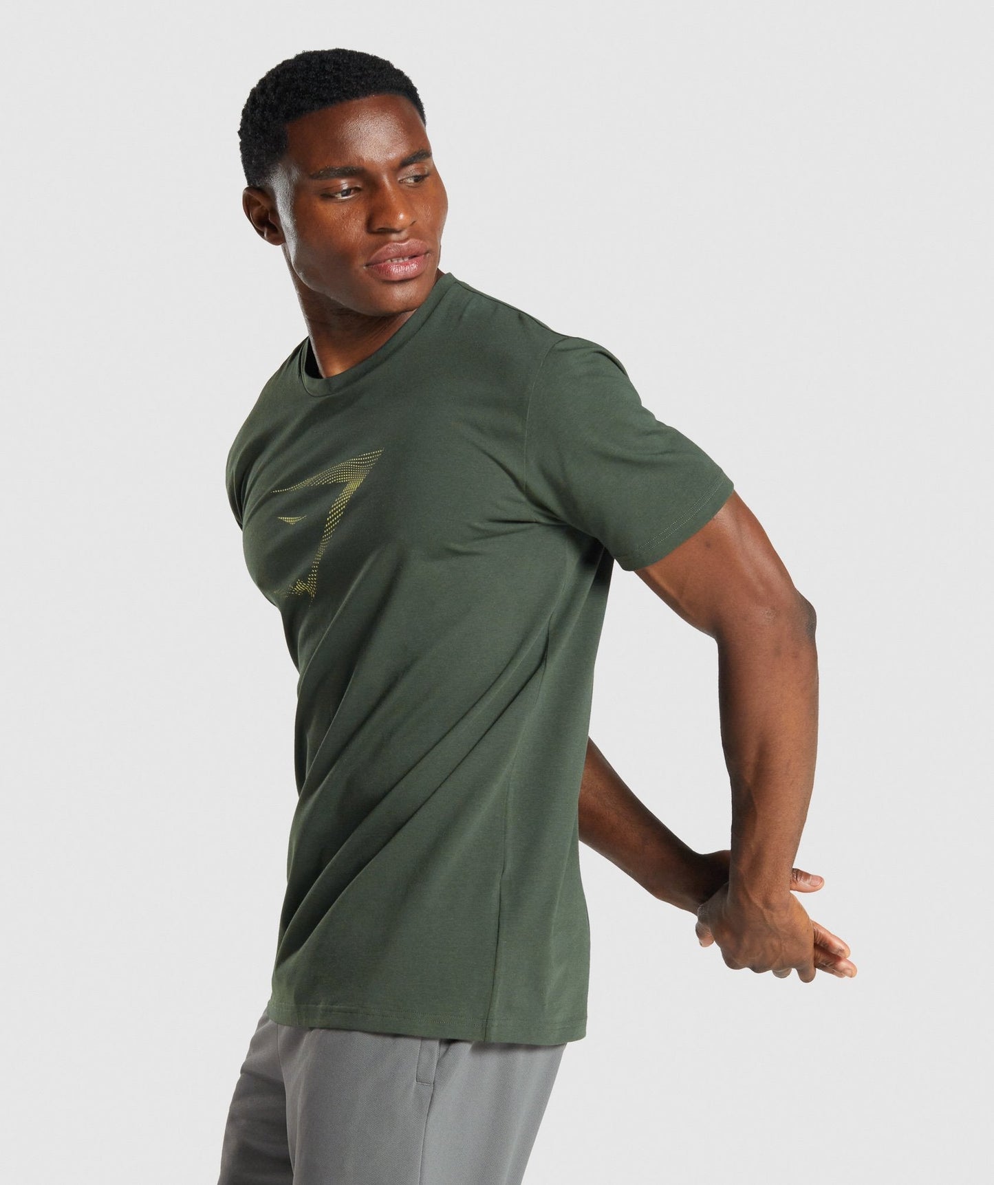 Gymshark Sharkhead Infill T -Shirt - dunkelgrün