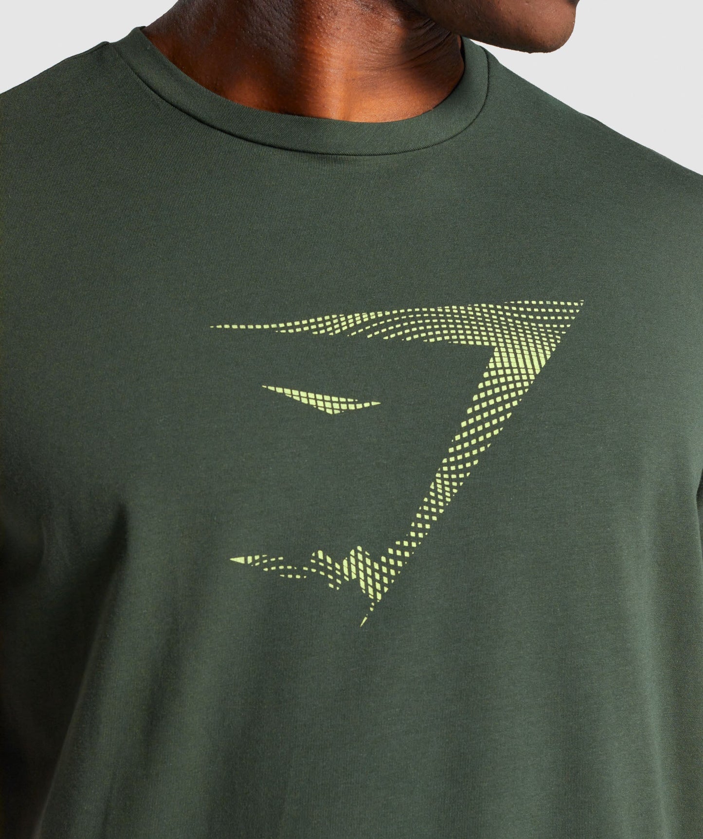 Gymshark Sharkhead Infill T -Shirt - dunkelgrün
