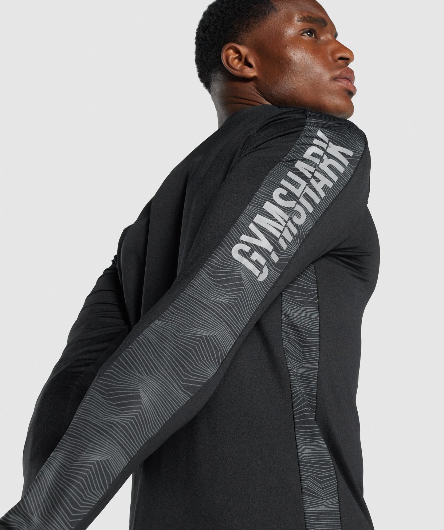 Gymshark Sport Langarm Grafik T -Shirt - Schwarz