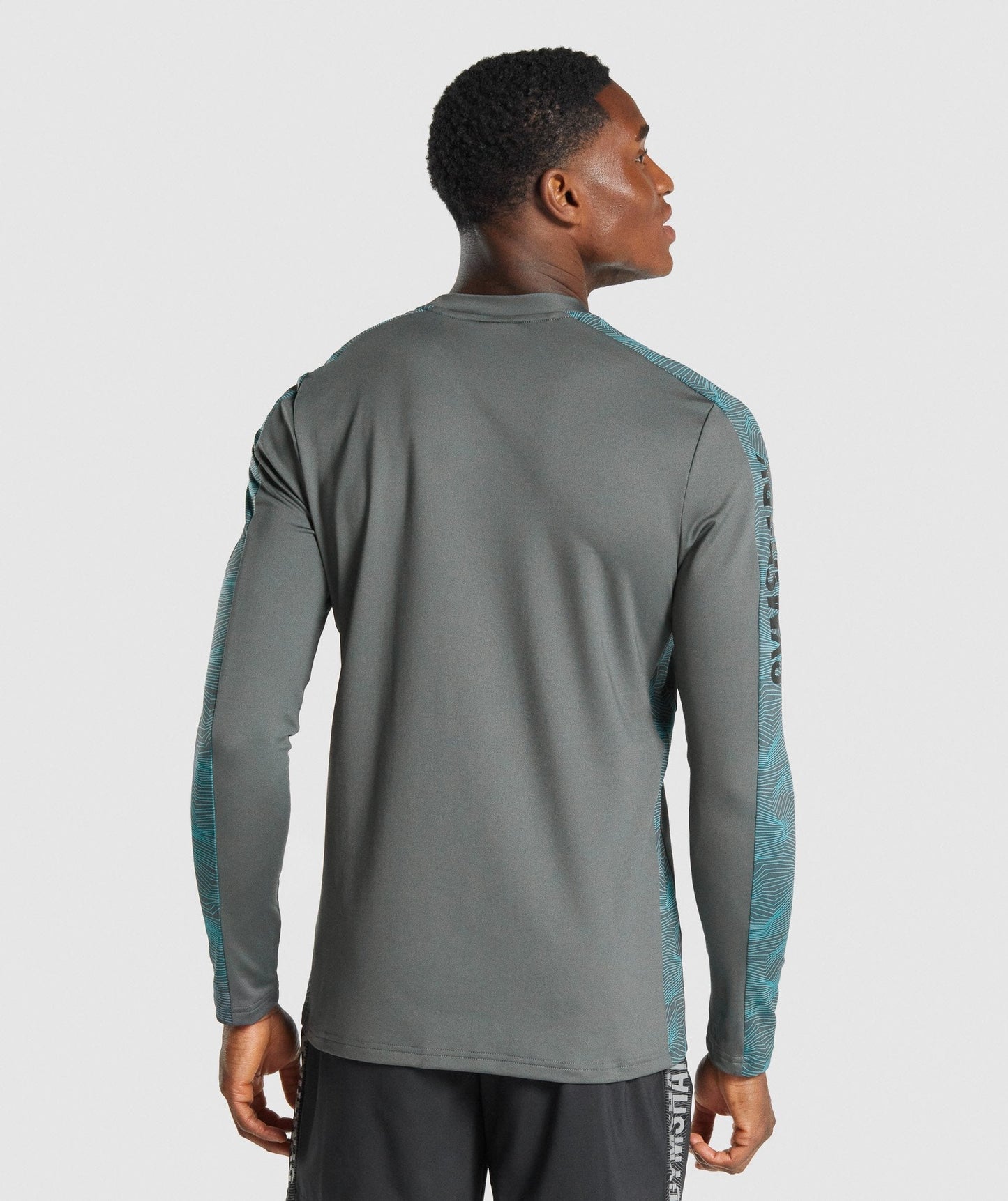 Gymshark Sport Langarm Grafik T -Shirt - grau