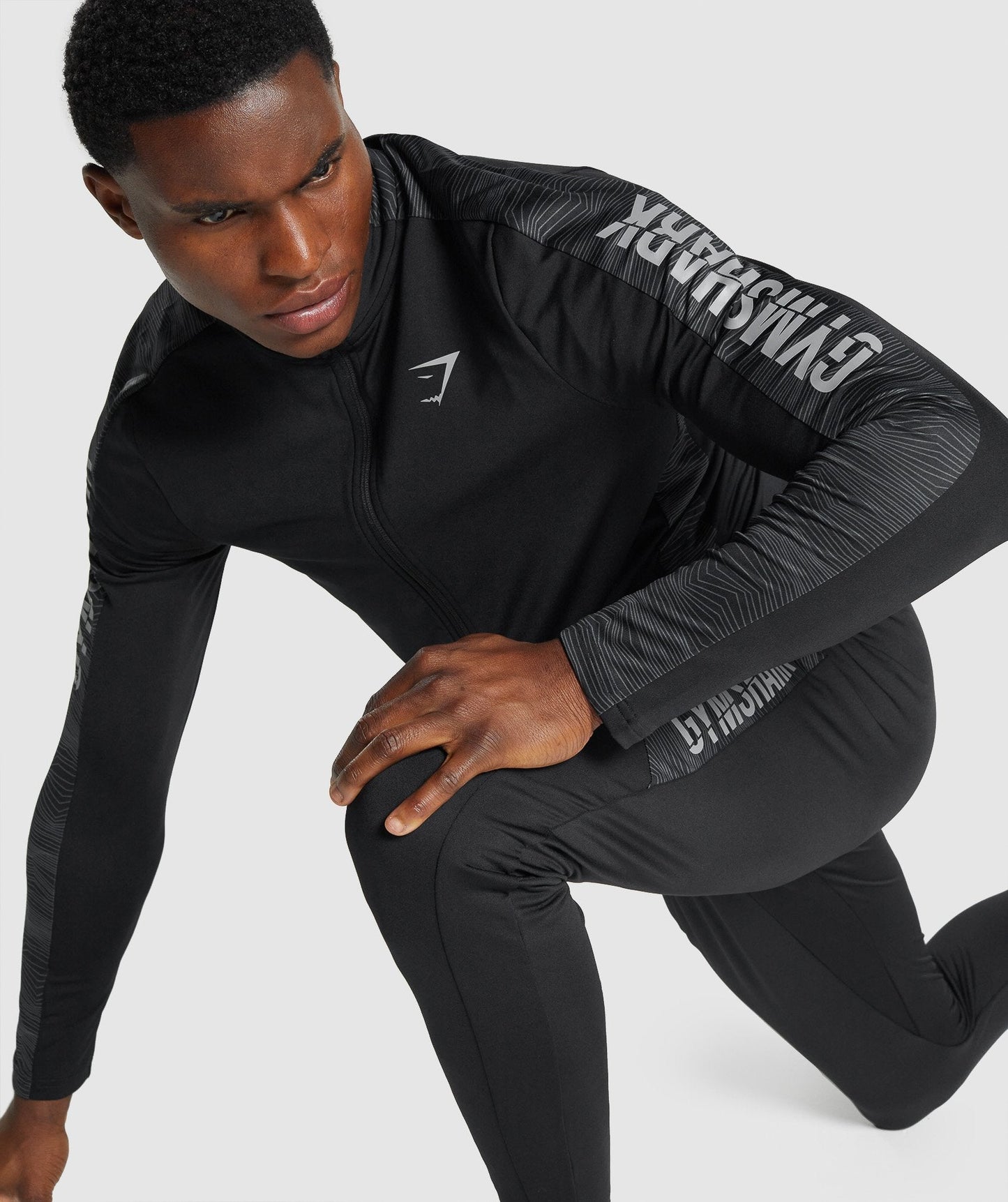 Gymshark Sport Full Reißverschluss - Schwarz