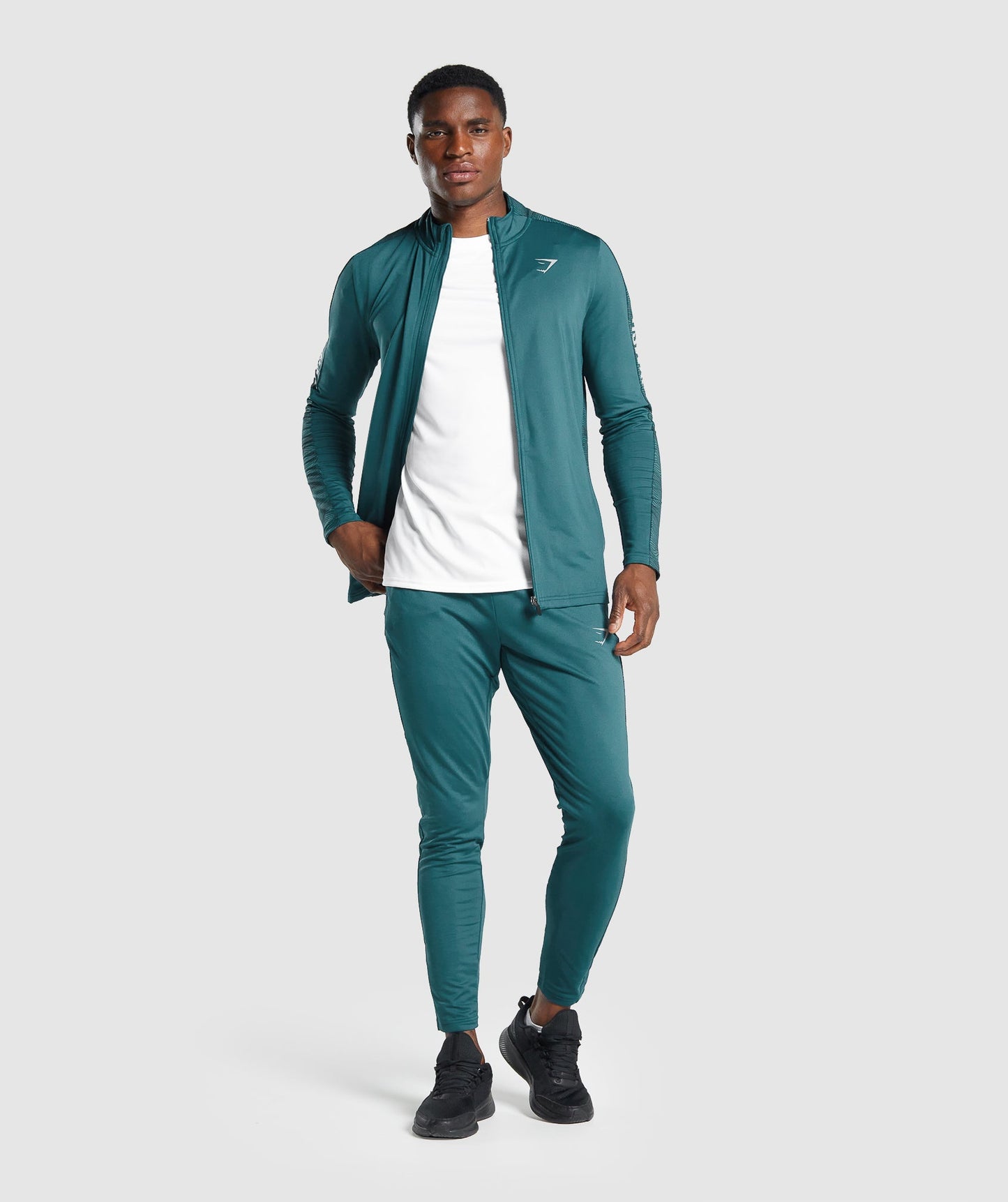 Gymshark Sport Full Reißverschluss - blaugrün