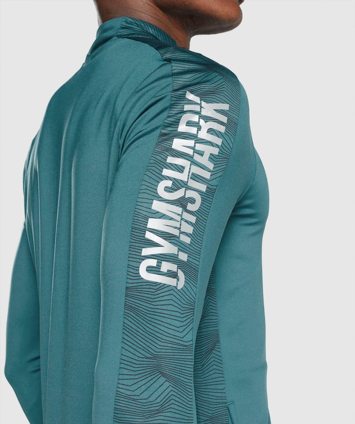 Gymshark Sport Full Reißverschluss - blaugrün
