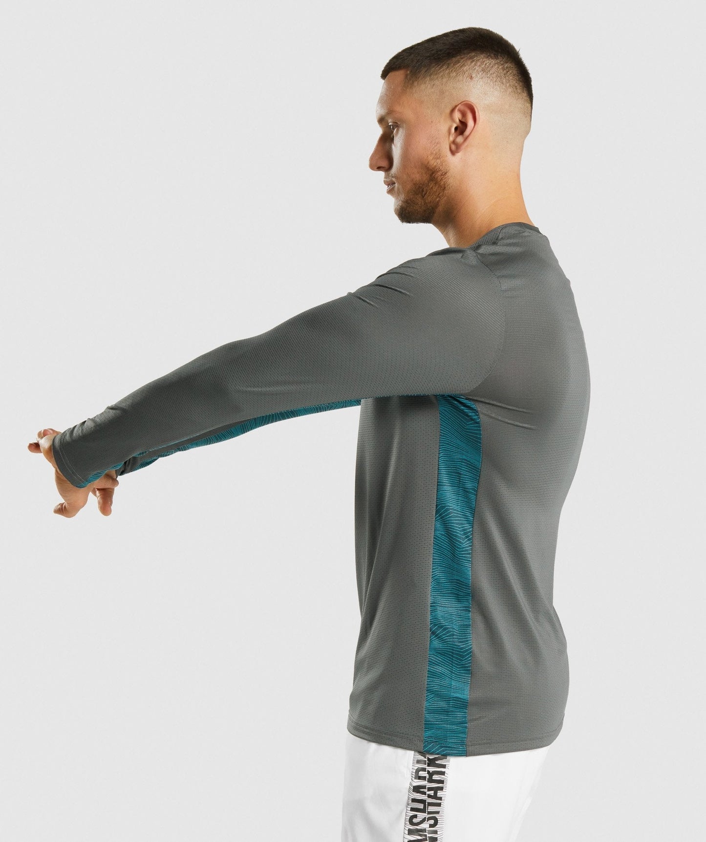 Gymshark Sport Langarm T -Shirt - Holzkohle