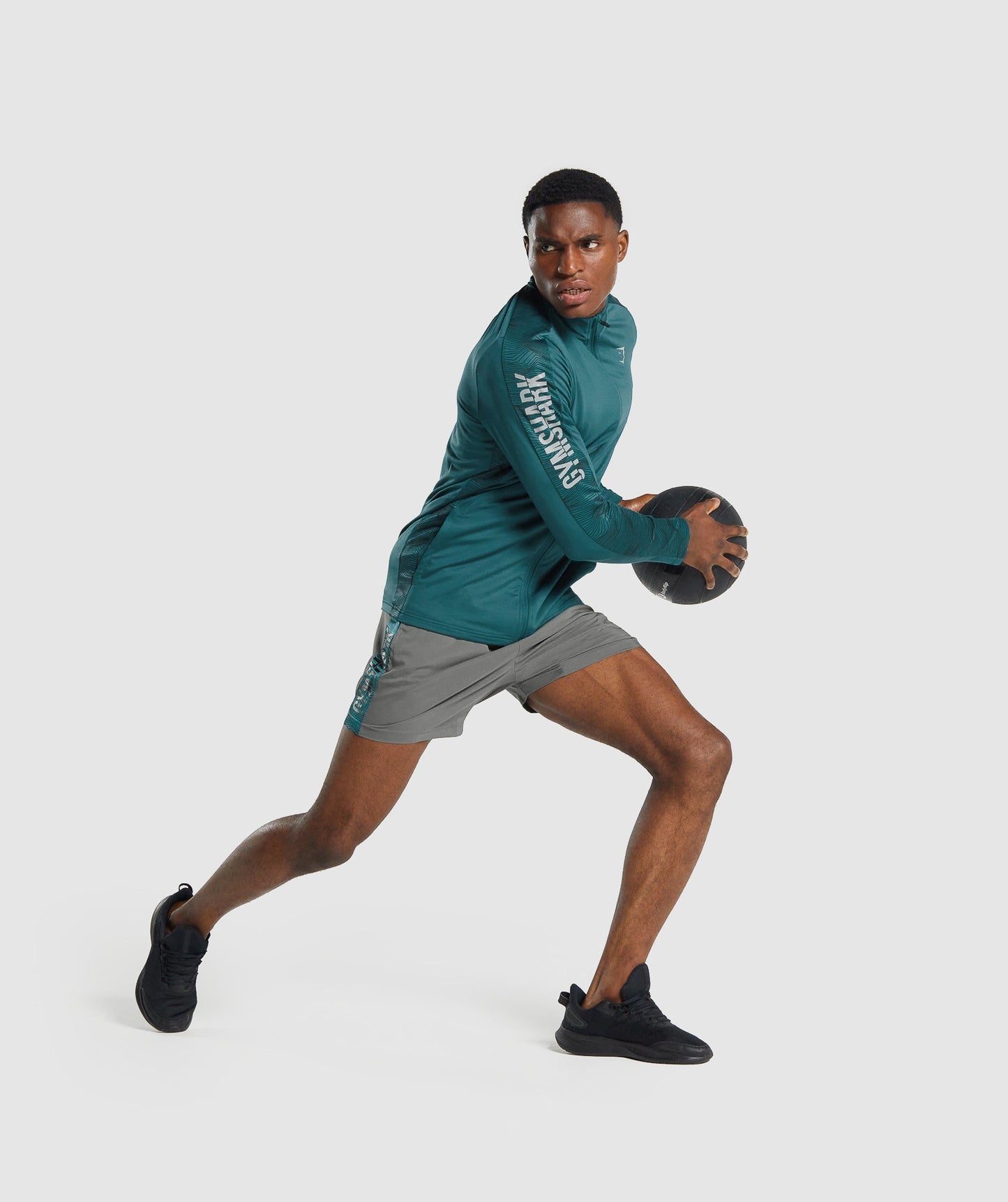 Gymshark Graphic Sport Shorts - Grau