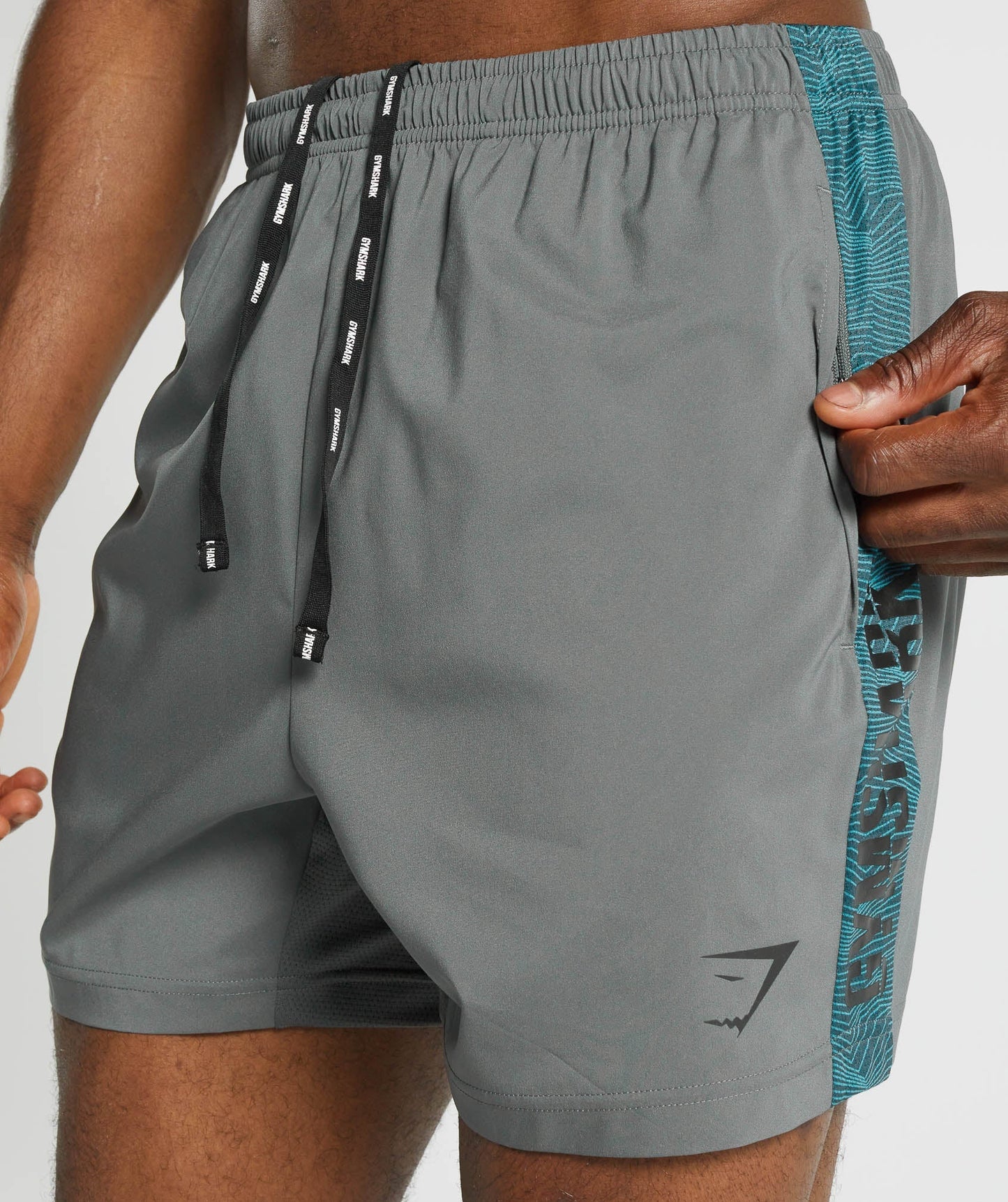 Gymshark Graphic Sport Shorts - Grau