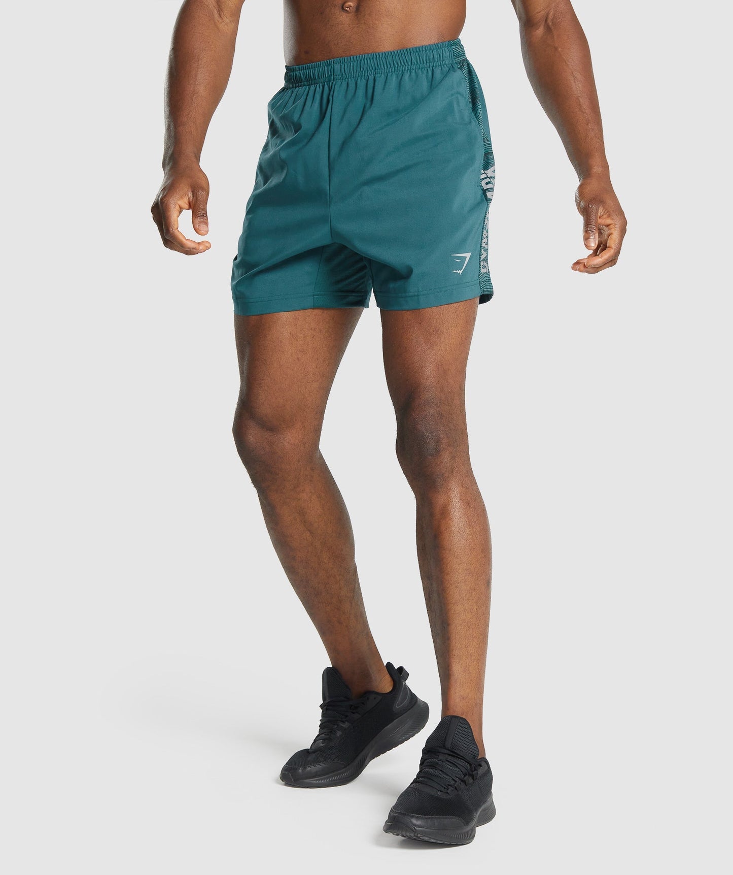 Gymshark Graphic Sport Shorts - blaugrün