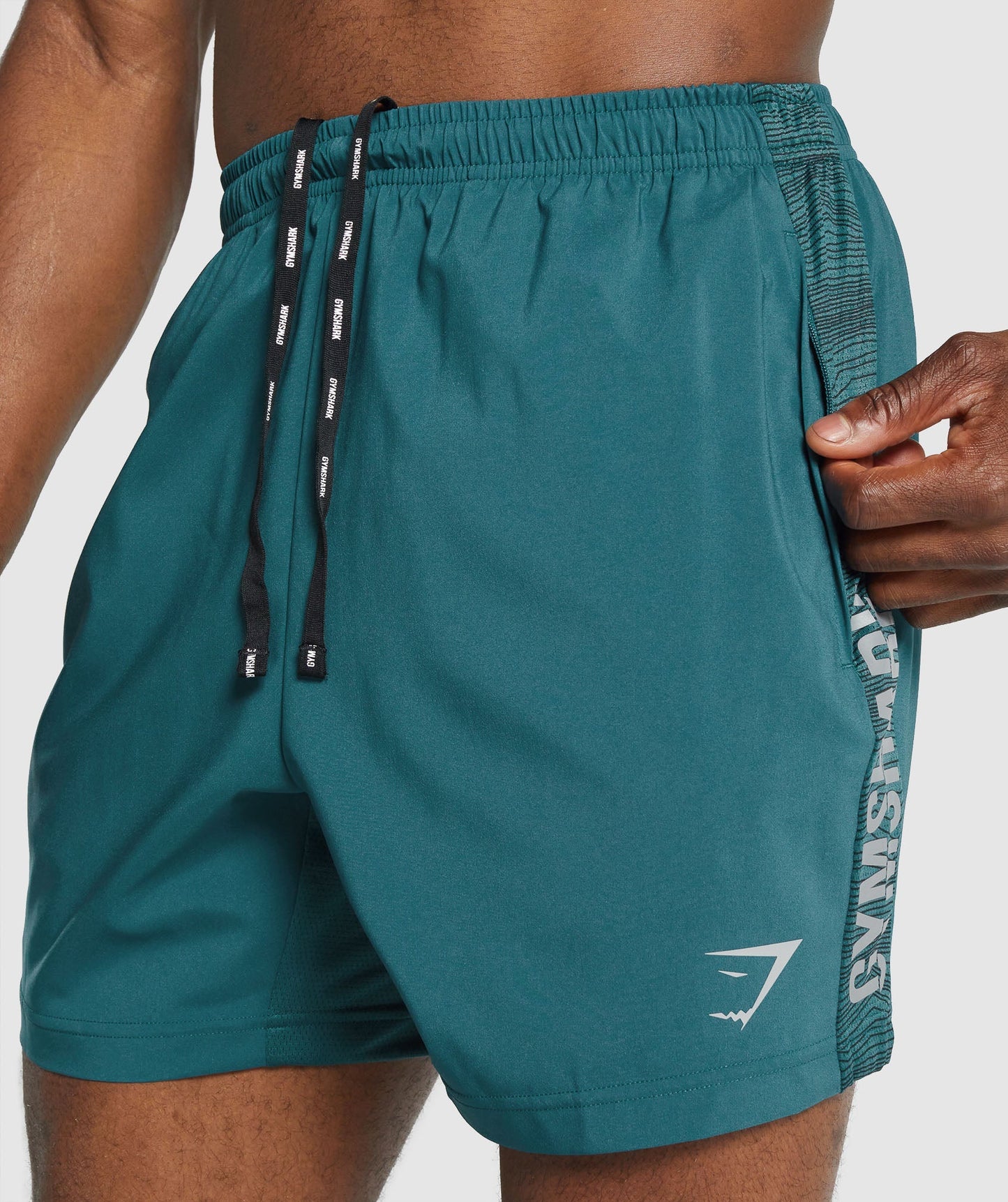 Gymshark Graphic Sport Shorts - blaugrün