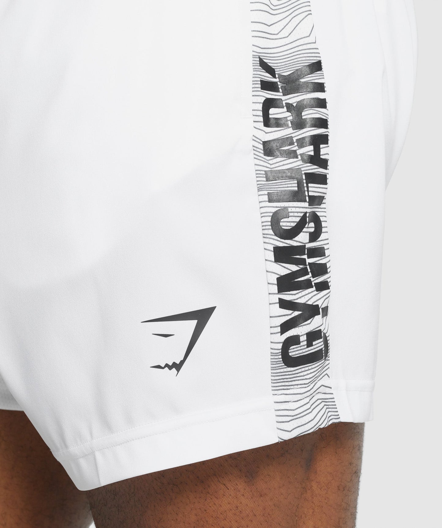 Gymshark Graphic Sport Shorts - Weiß