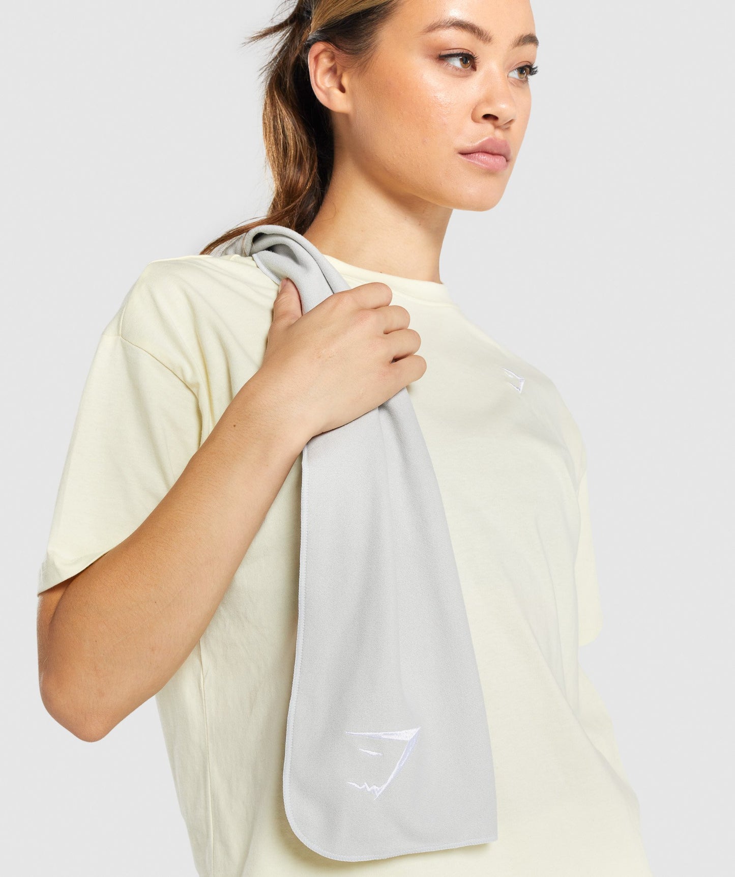 Gymshark Sweat Handtuch - hellgrau