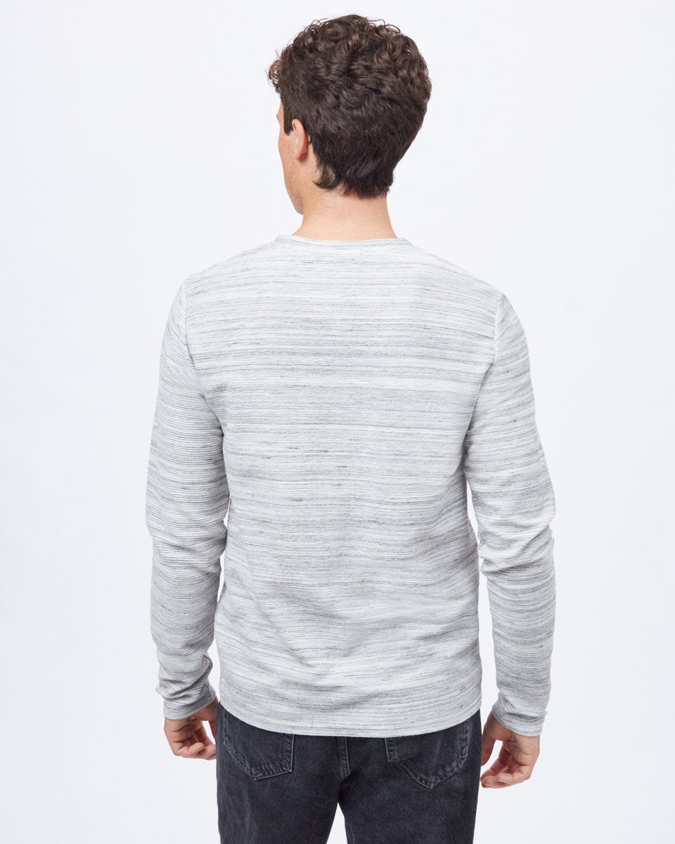 Space Dye Ottoman Henley Longsleeve